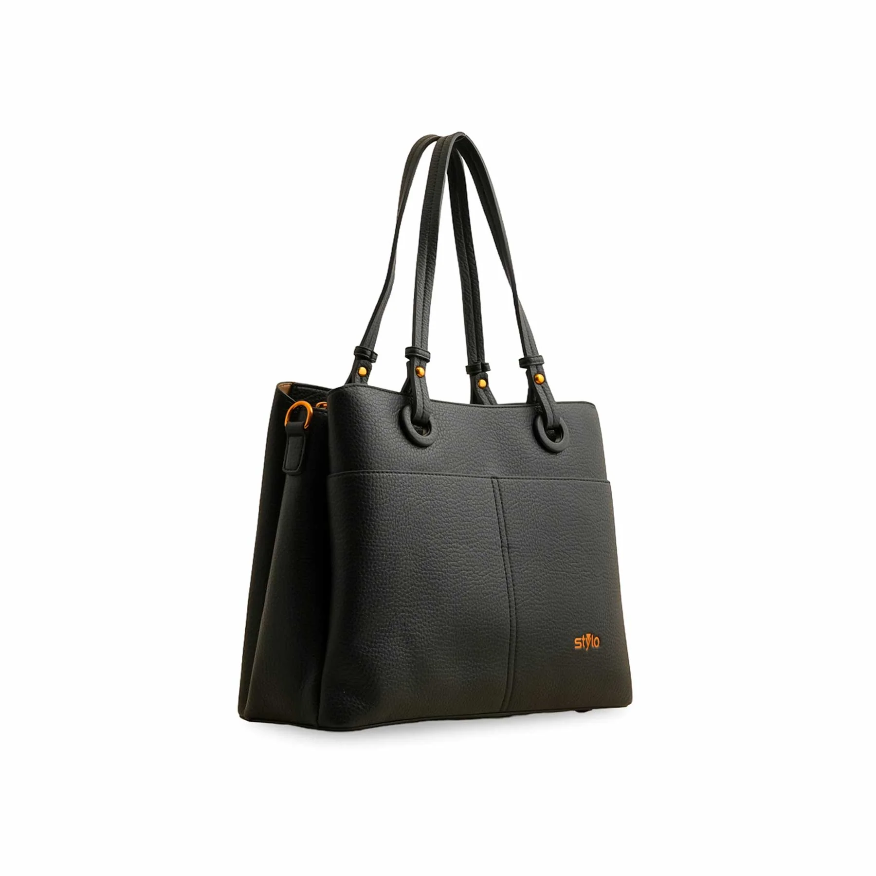 Black Formal Shoulder Bag P36390 - Image 3