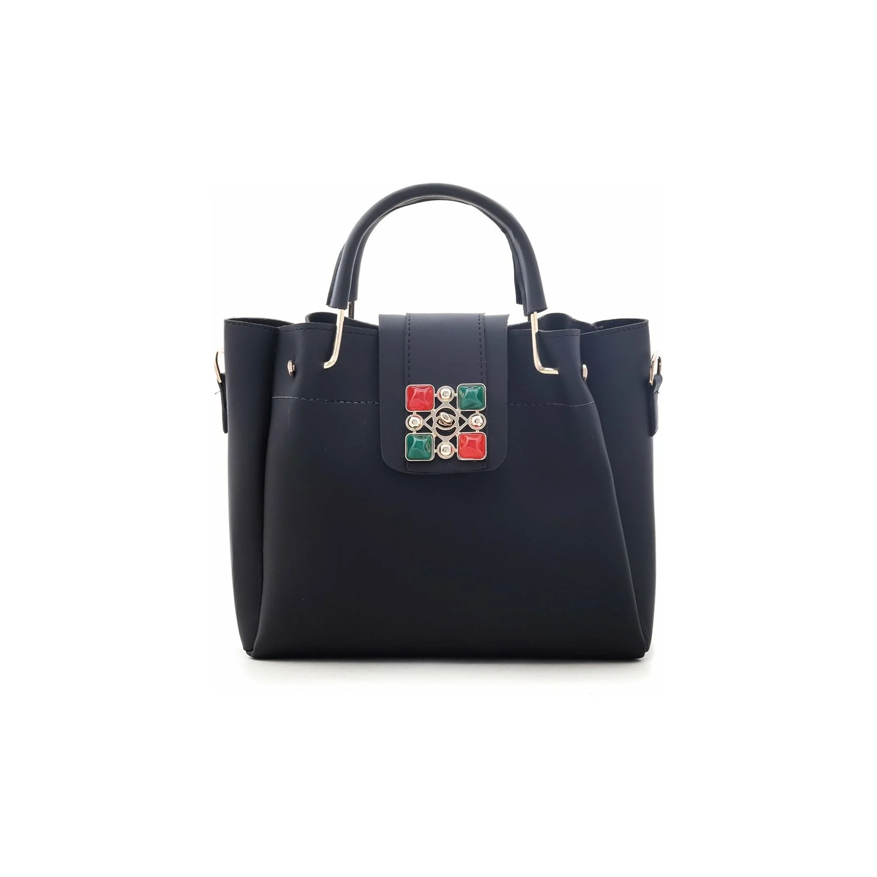 Black Formal Shoulder Bag P54280 - Image 2