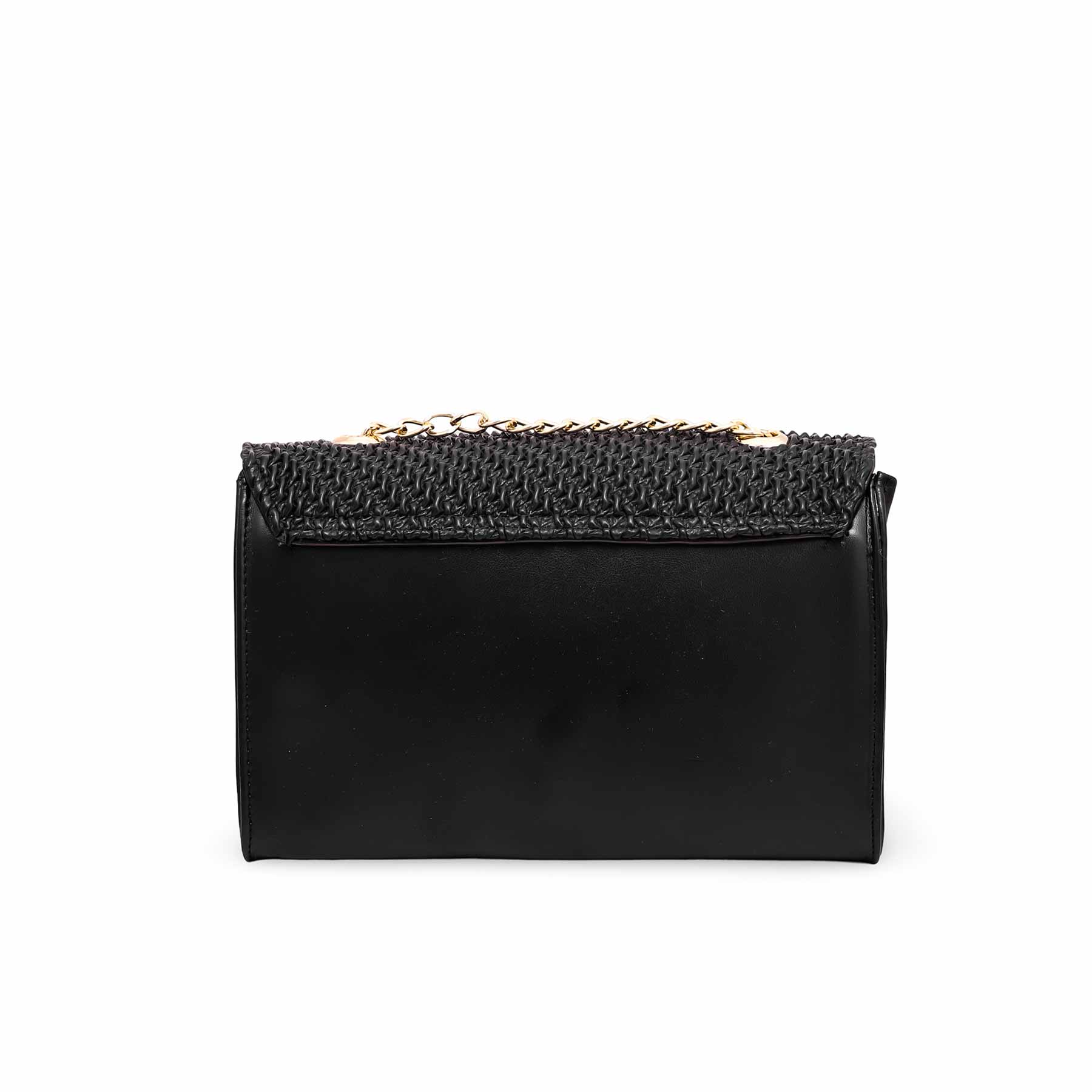 Black Formal Shoulder Bag P54541 - Image 3