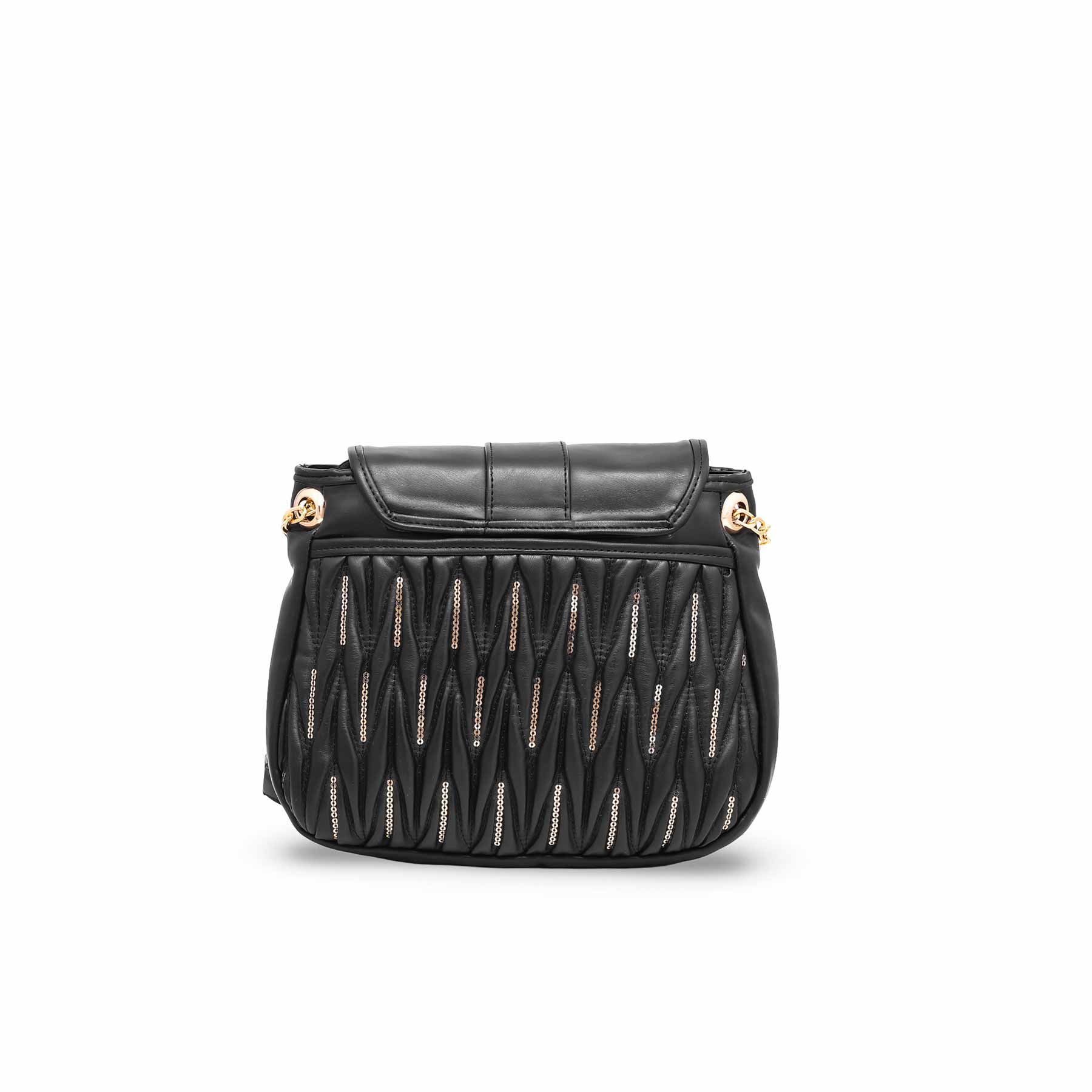 Black Formal Shoulder Bag P55601 - Image 3