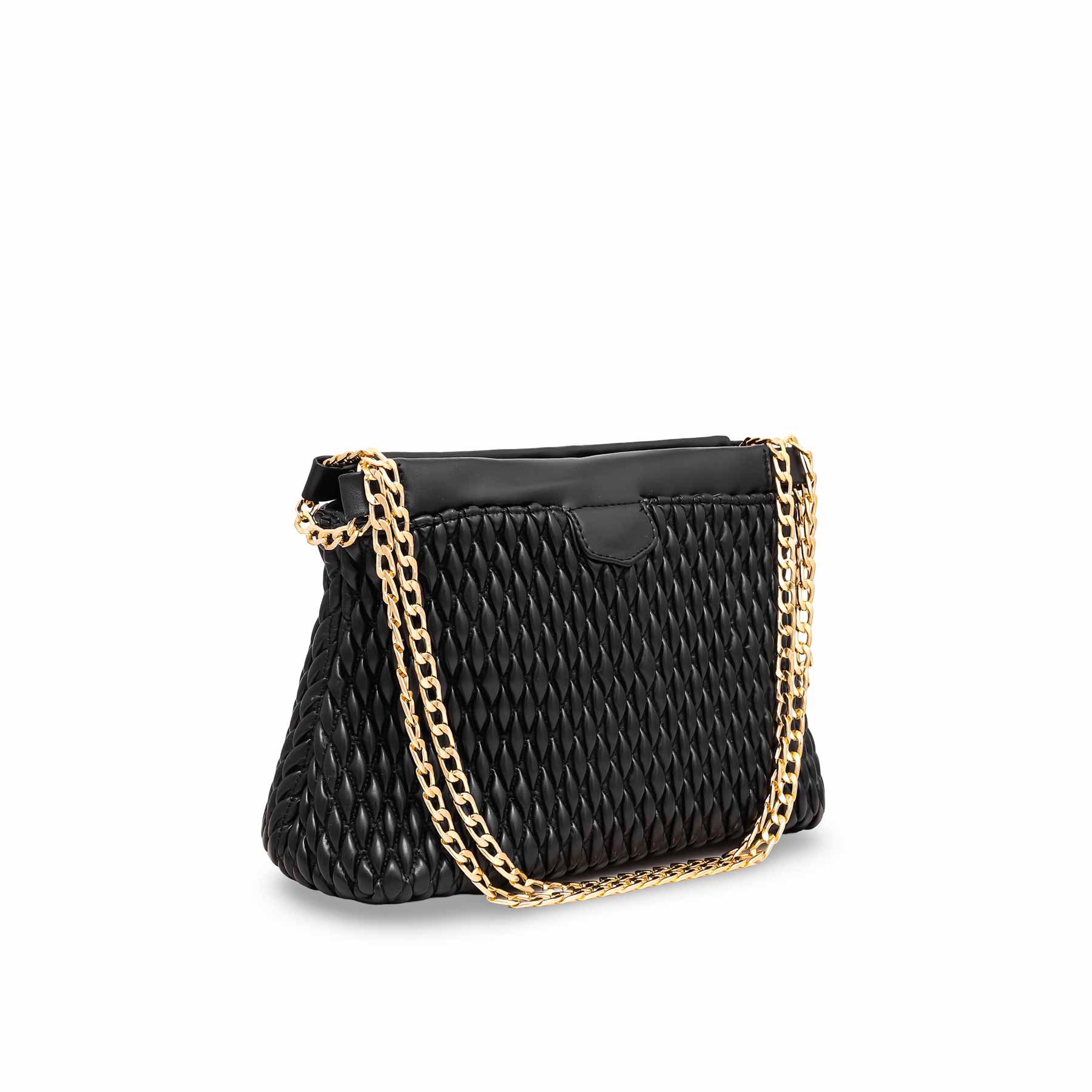 Black Formal Shoulder Bag P55605 - Image 2