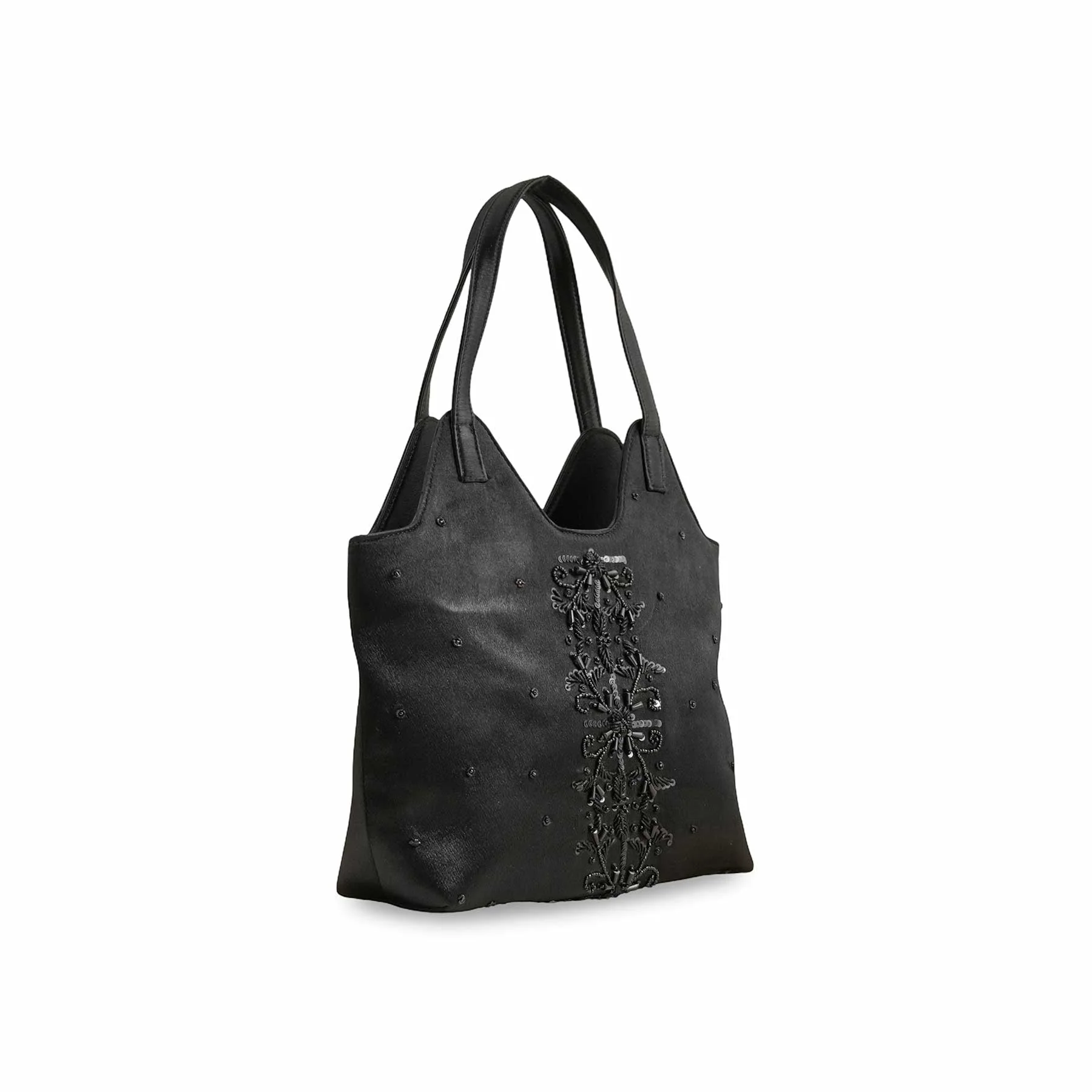 Black Formal Shoulder Bag P55638 - Image 2
