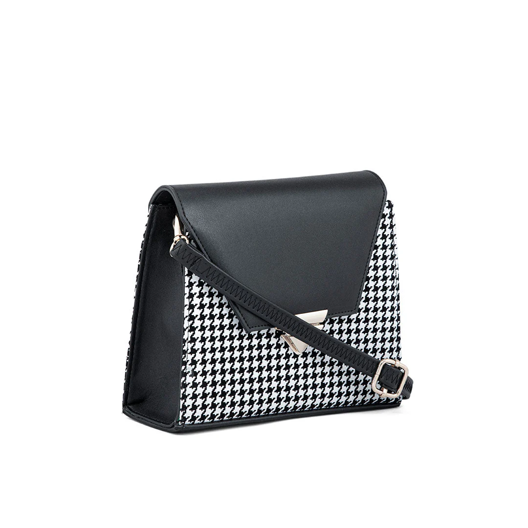Black Formal Shoulder Bag P55648 - Image 2
