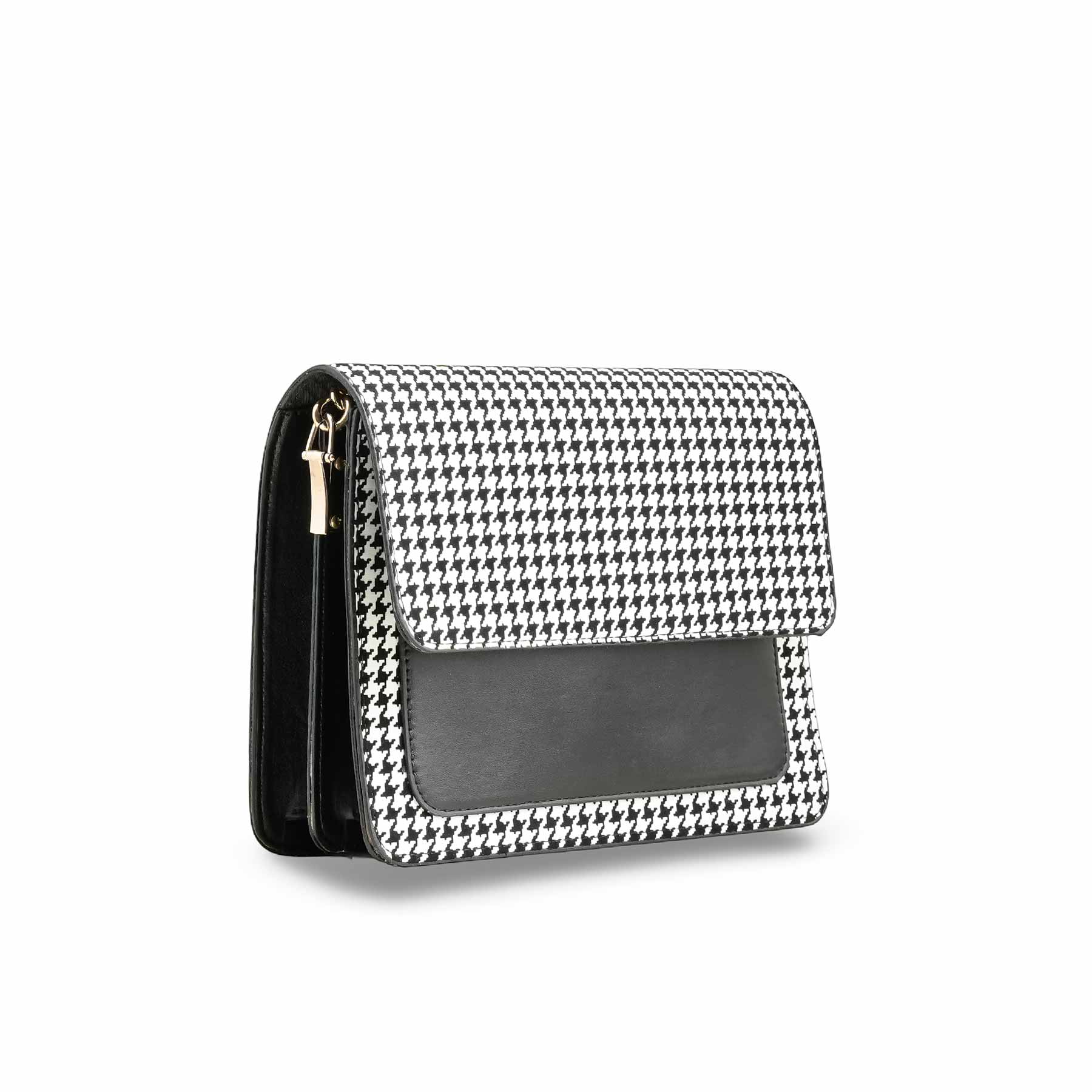 Black Formal Shoulder Bag P55721 - Image 2
