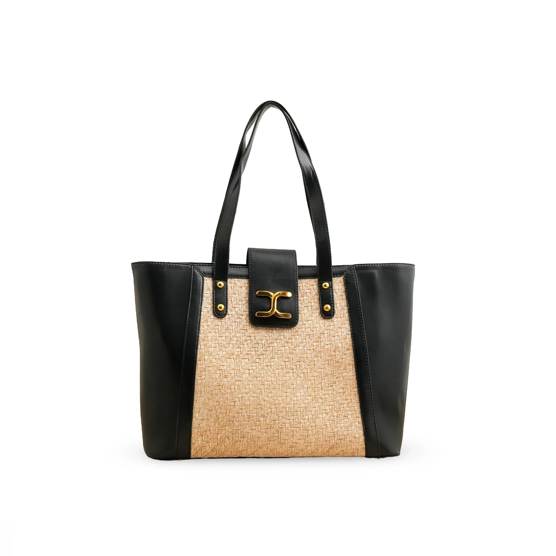 Black Formal Shoulder Bag P55753 - Image 2