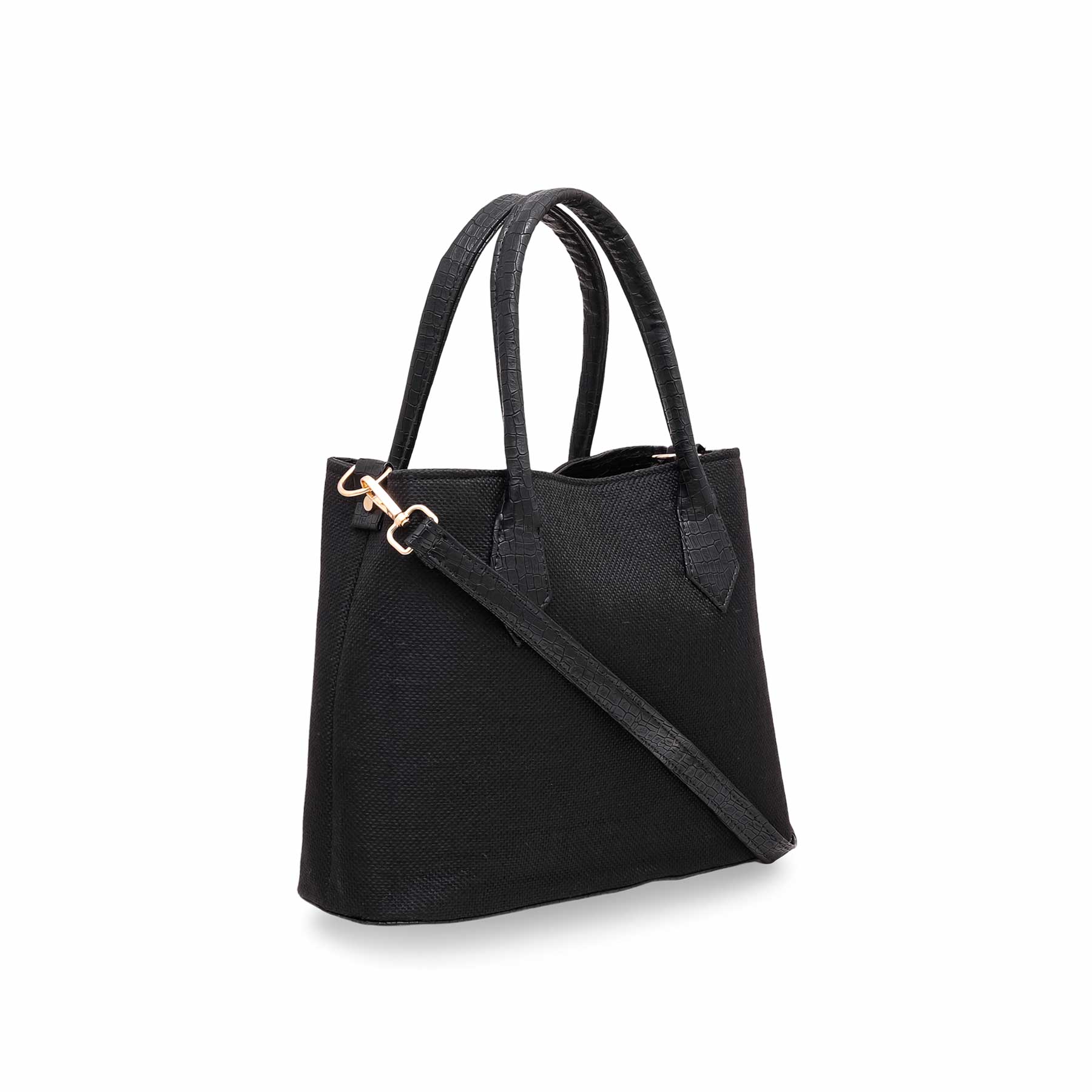 Black Formal Shoulder Bag P56093 - Image 2