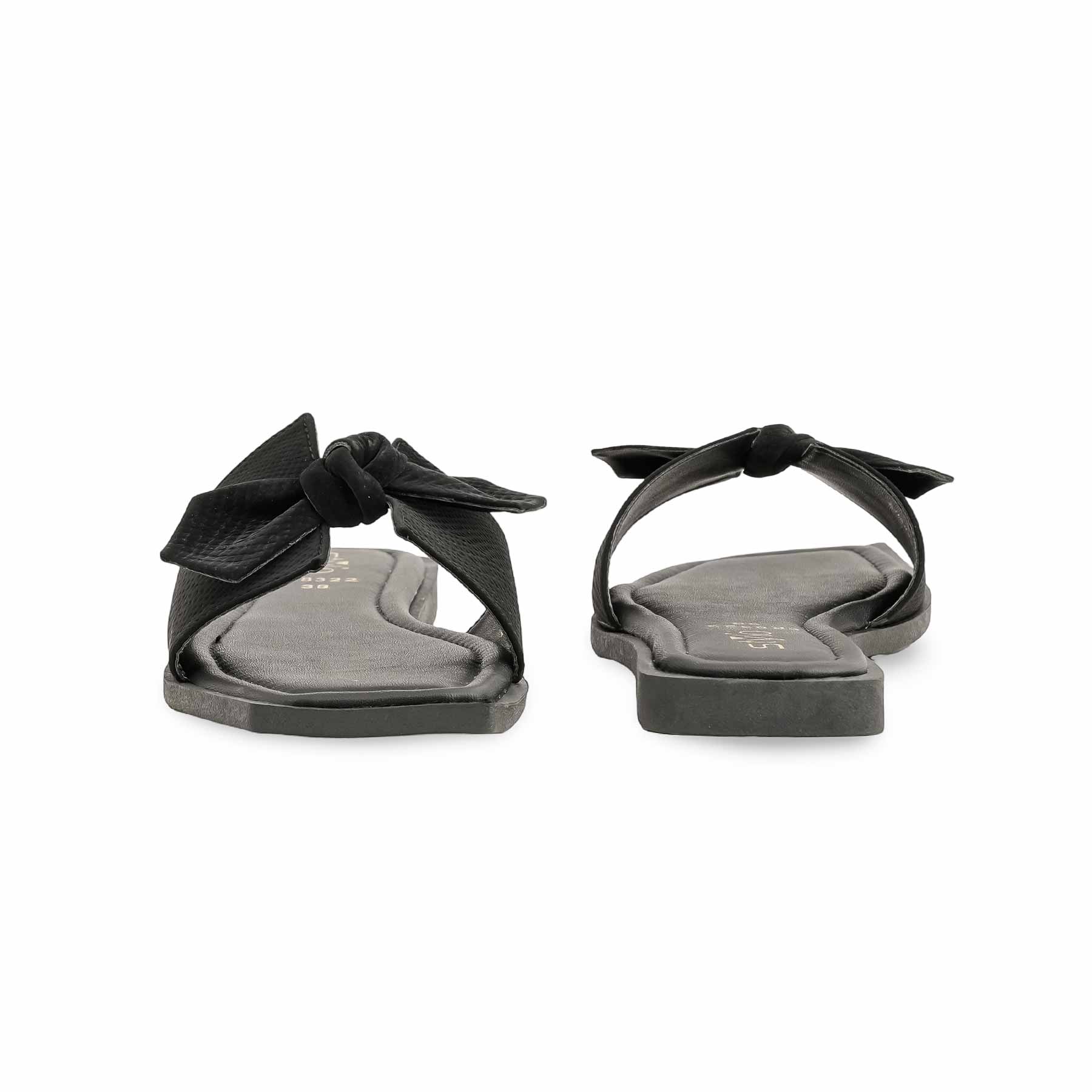 Black Formal Slipper For Ladies FR8322 - Image 4