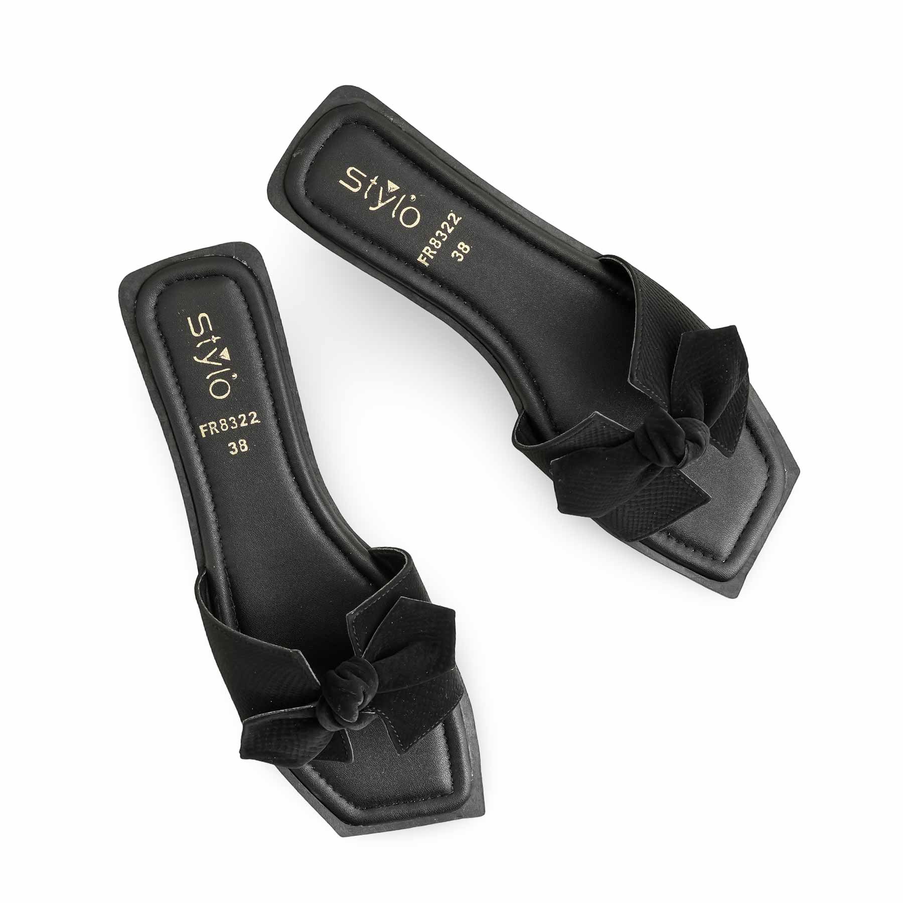 Black Formal Slipper For Ladies FR8322 - Image 5
