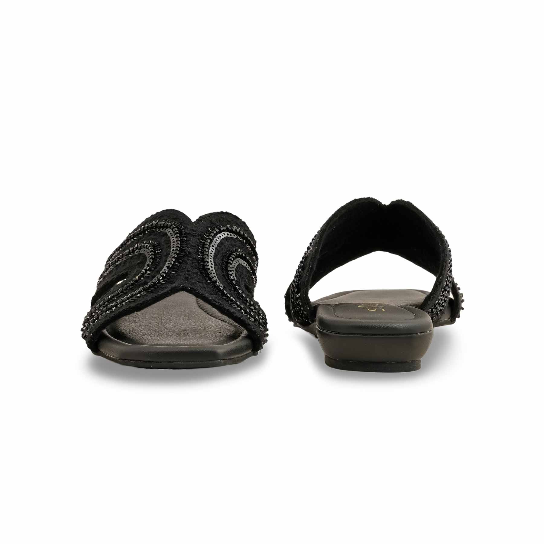 Black Formal Slipper For Ladies FR8338 - Image 4