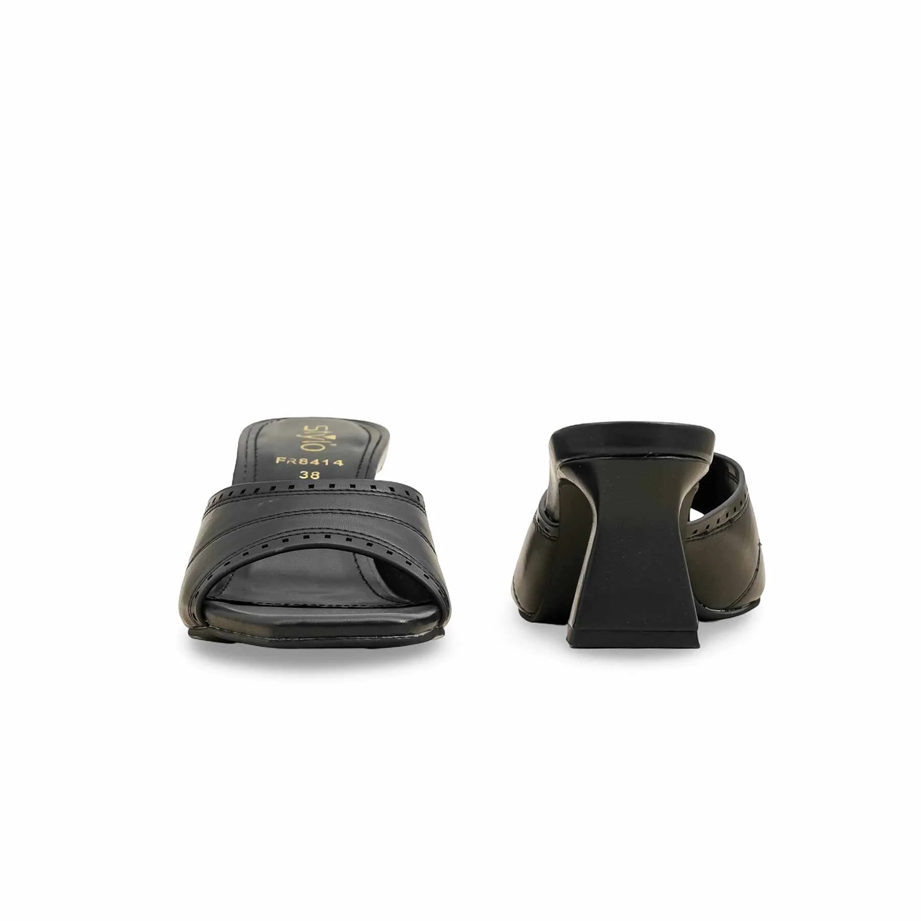 Black Formal Slipper For Ladies FR8414 - Image 4