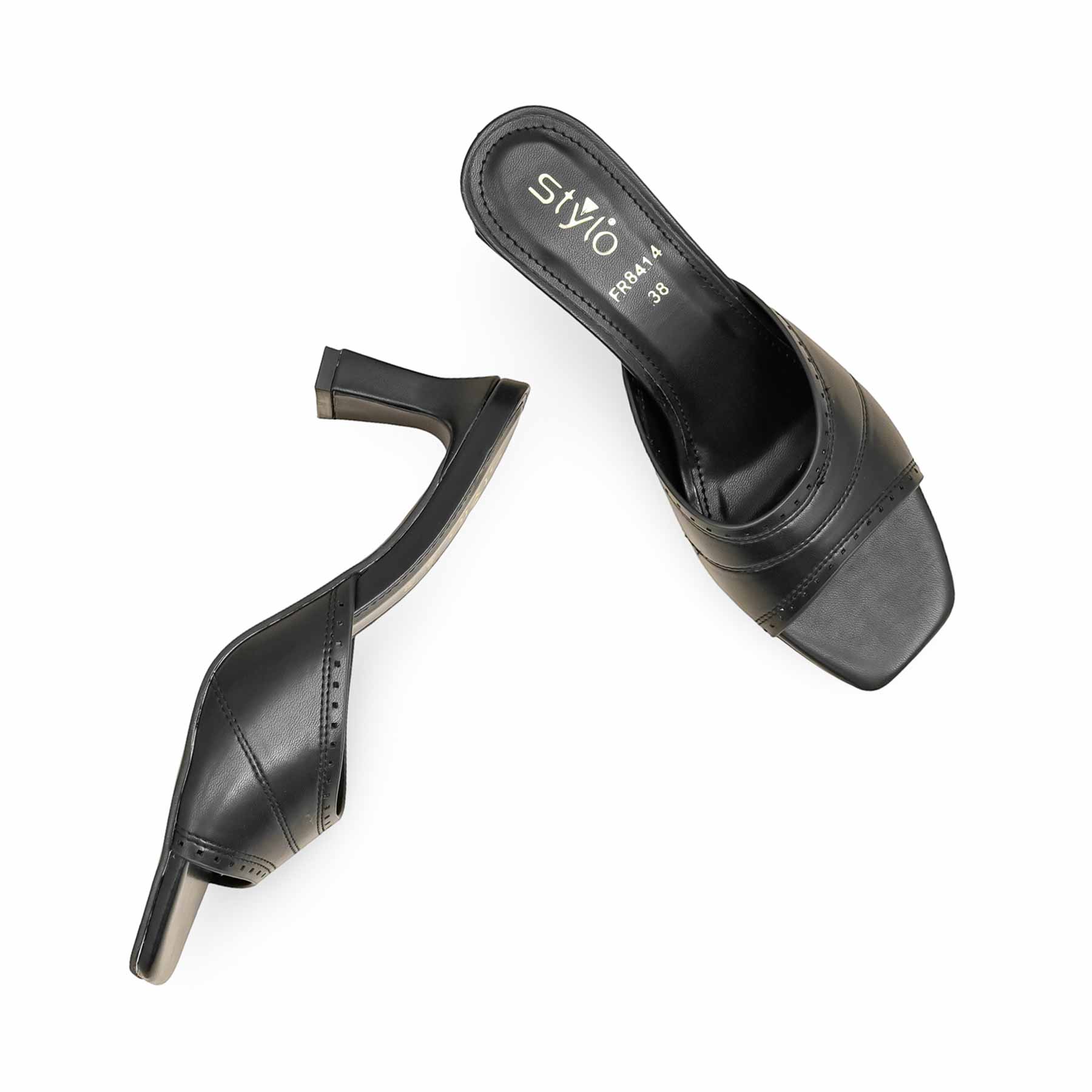 Black Formal Slipper For Ladies FR8414 - Image 5