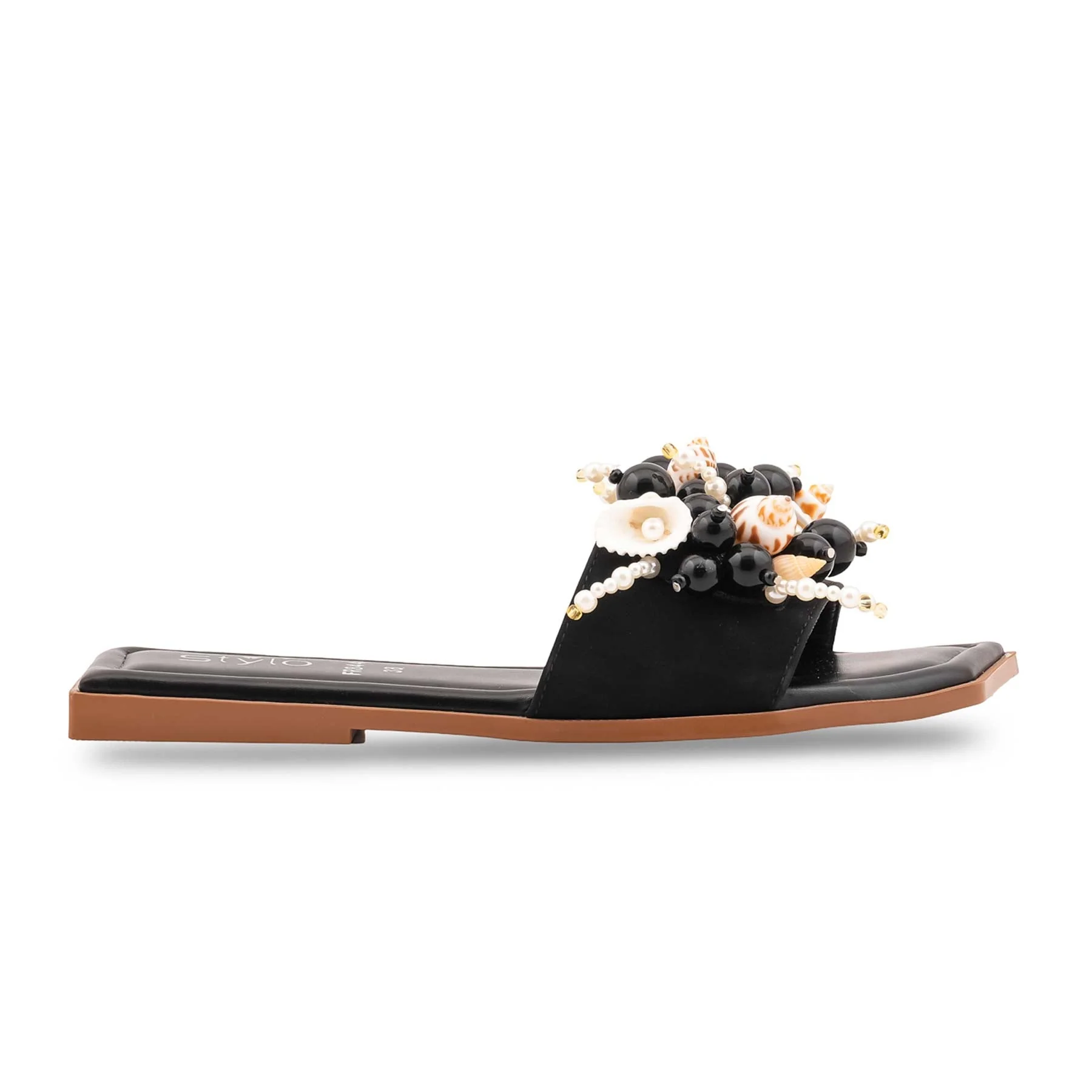 Black Formal Slipper For Ladies FR8444 - Image 2