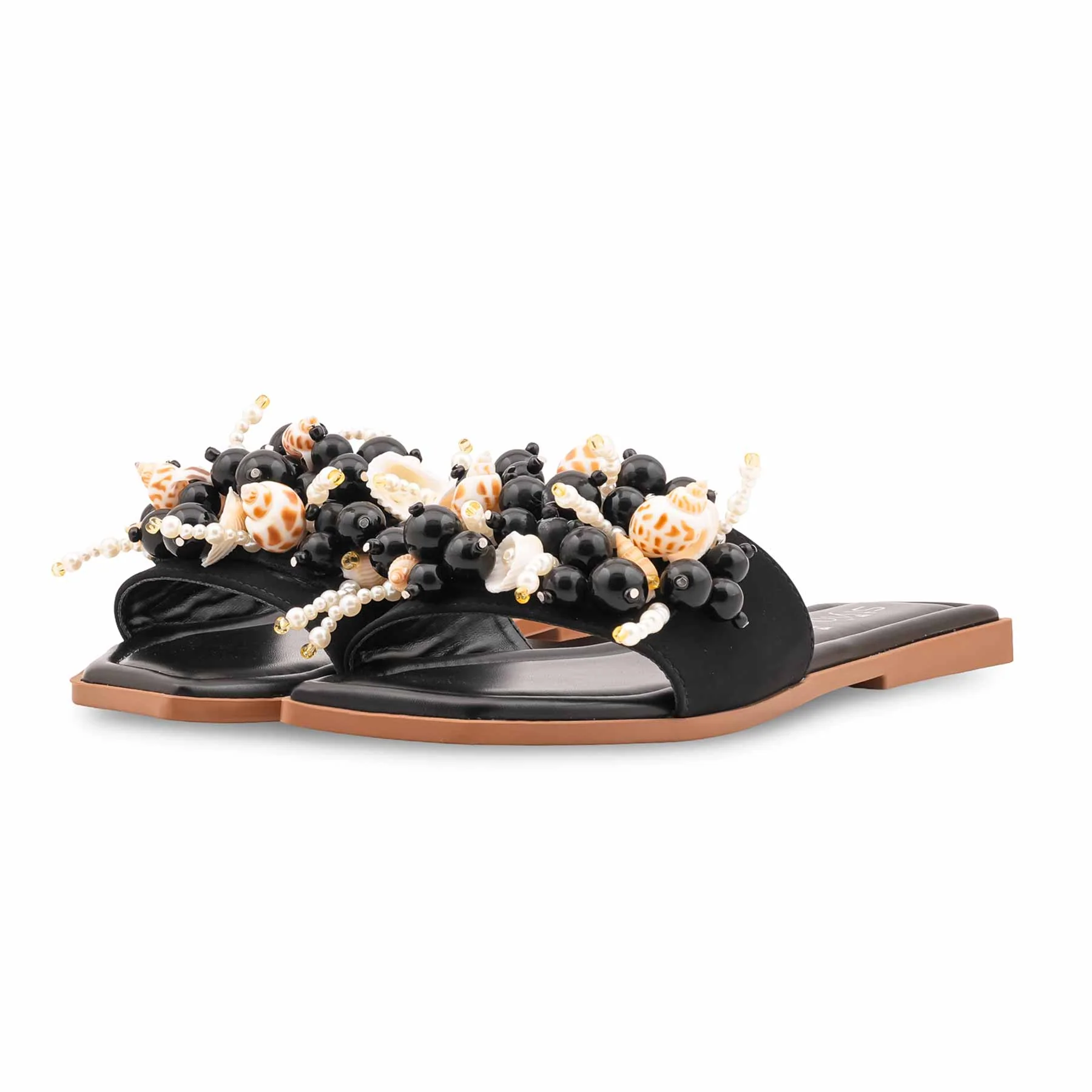 Black Formal Slipper For Ladies FR8444 - Image 3