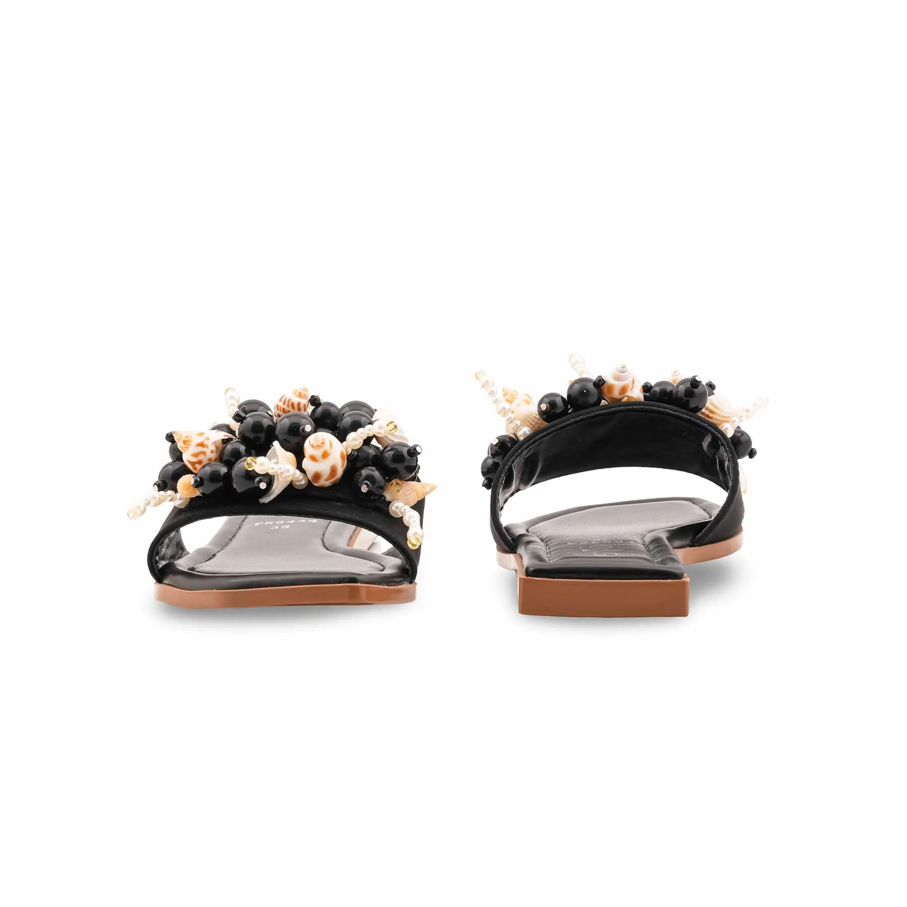 Black Formal Slipper For Ladies FR8444 - Image 4