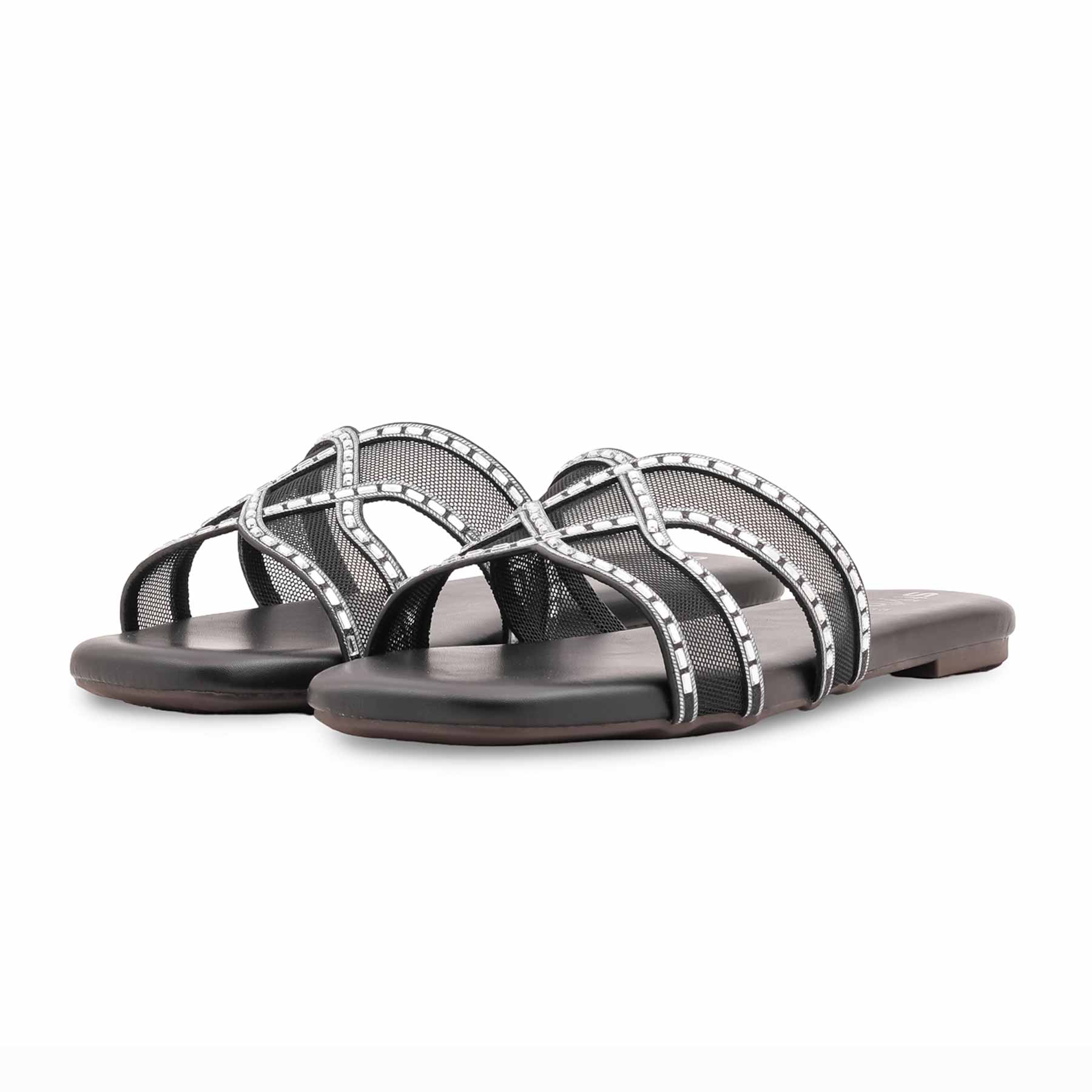 Black Formal Slipper For Ladies FR8458 - Image 3