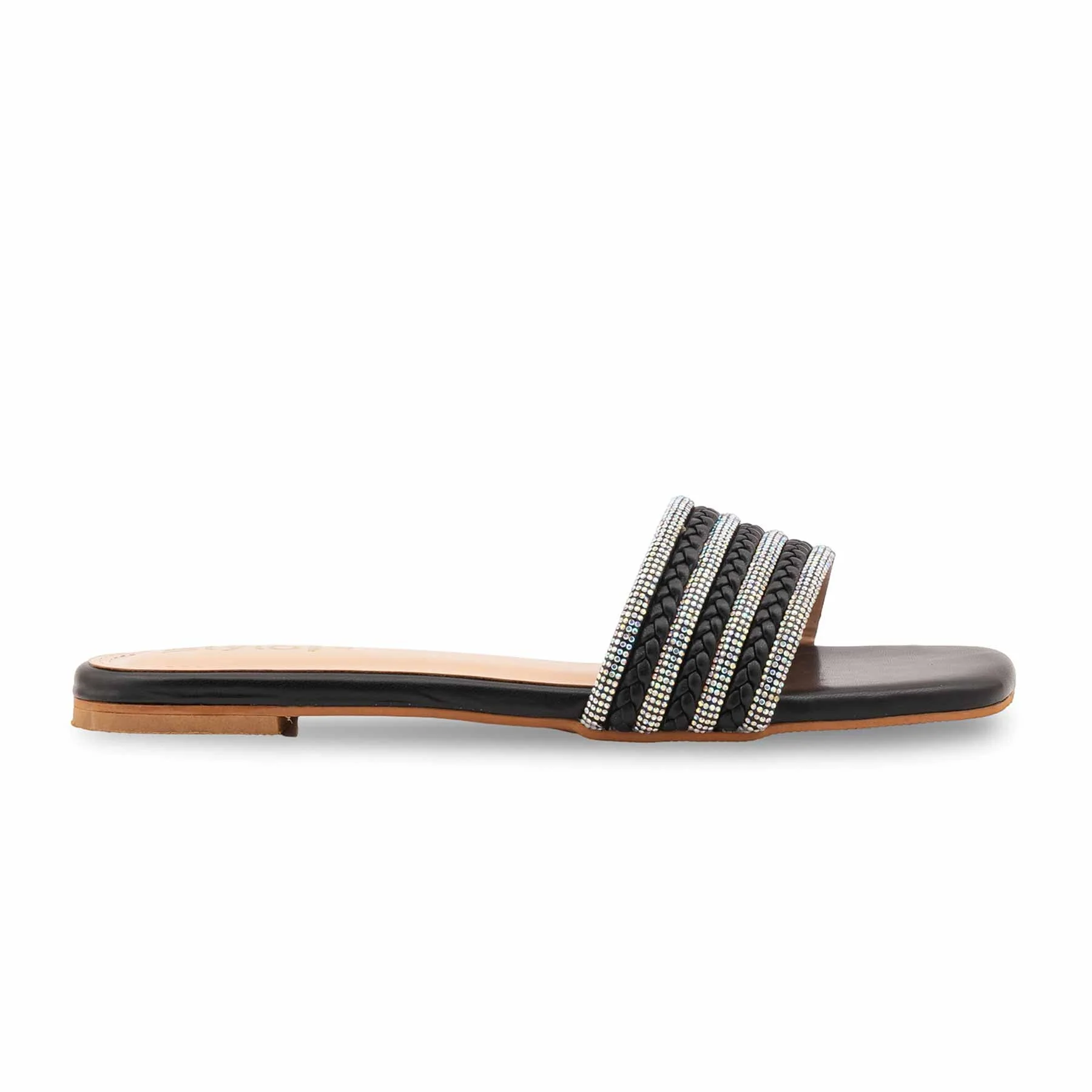 Black Formal Slipper For Ladies FR8463 - Image 2