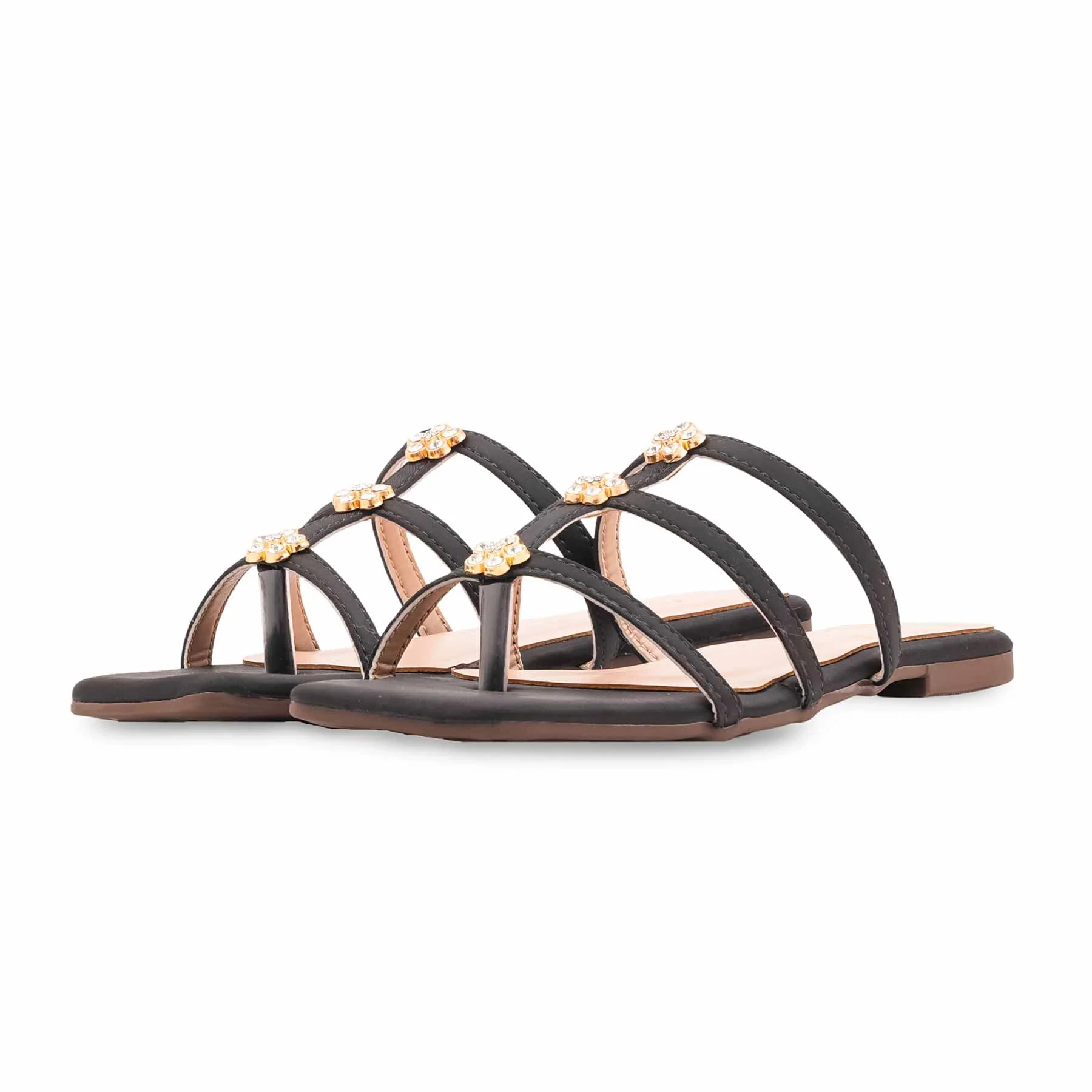 Black Formal Slipper For Ladies FR8491 - Image 3