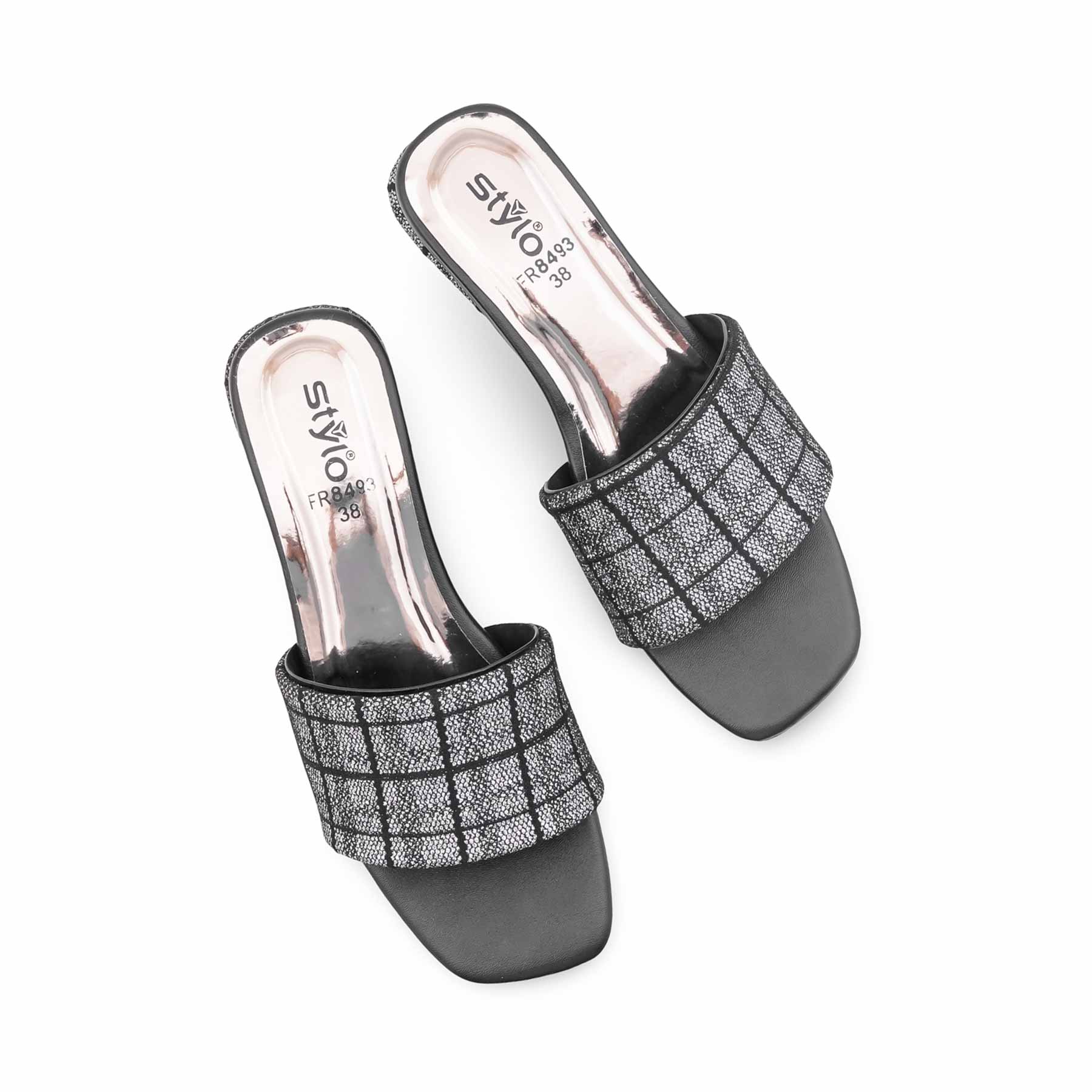 Black Formal Slipper For Ladies FR8493 - Image 5