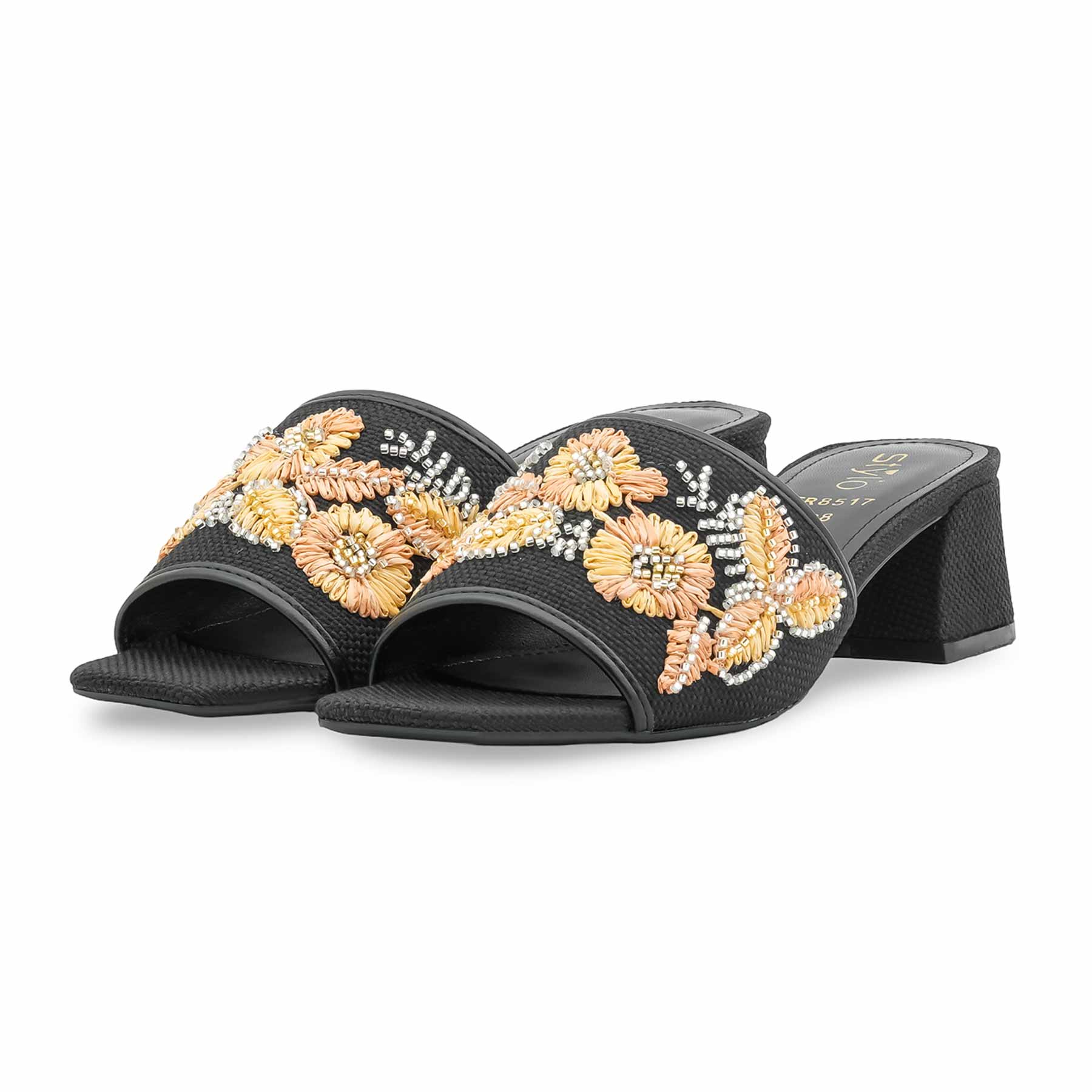 Black Formal Slipper For Ladies FR8517 - Image 3