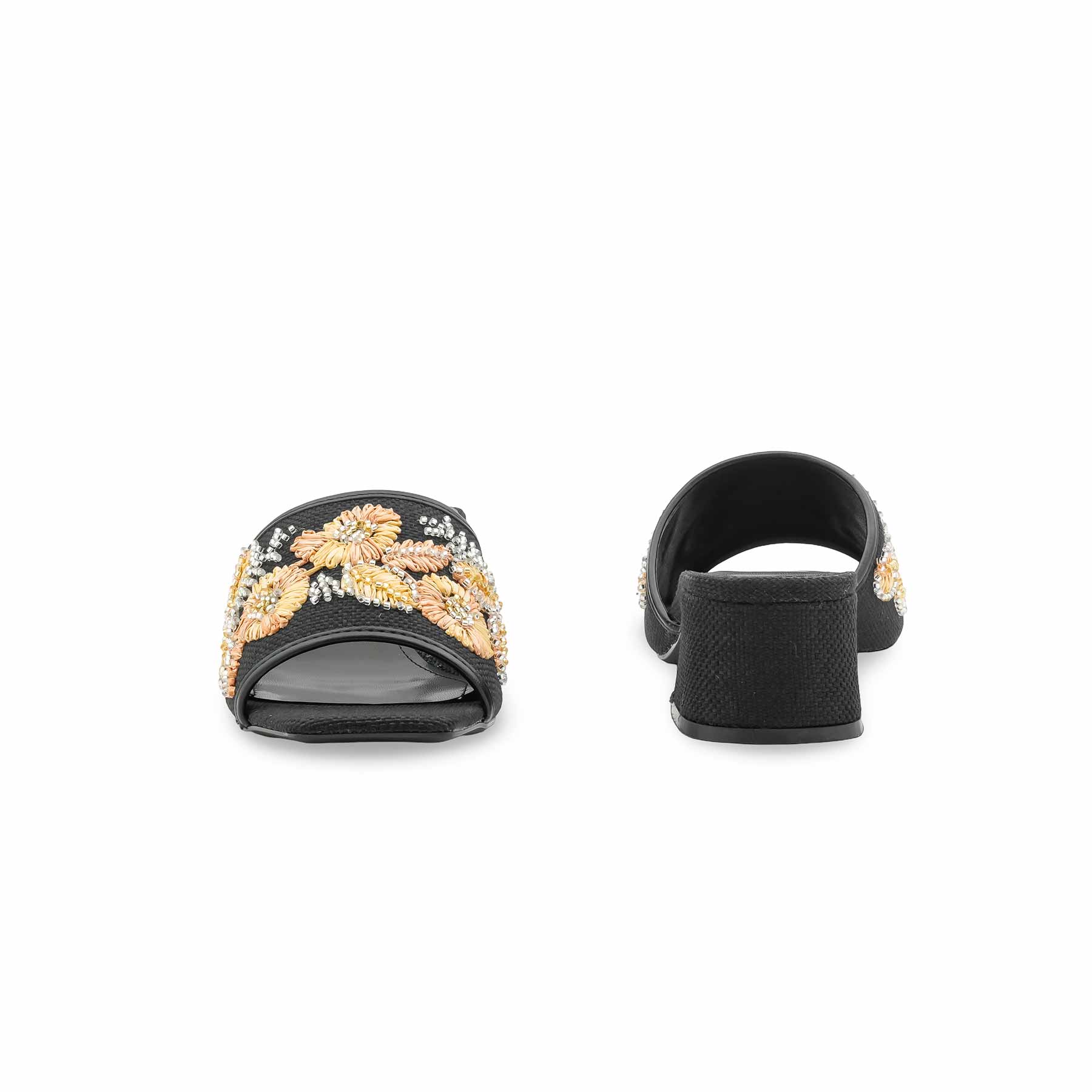 Black Formal Slipper For Ladies FR8517 - Image 4