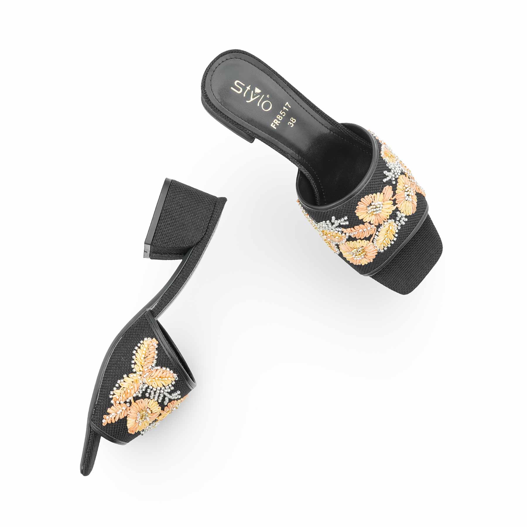 Black Formal Slipper For Ladies FR8517 - Image 5