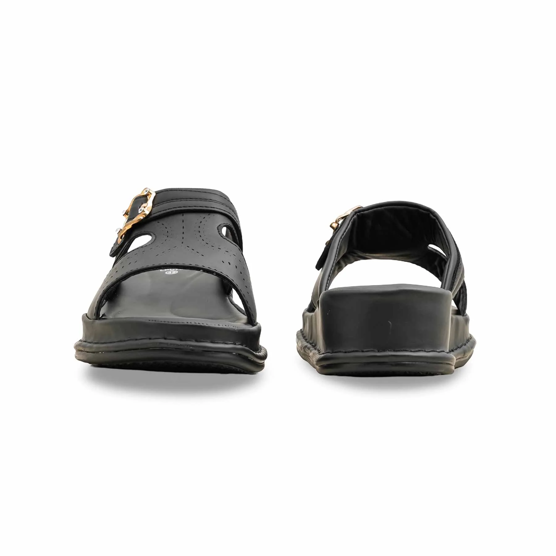 Black Formal Slipper For Ladies LPU702 - Image 4