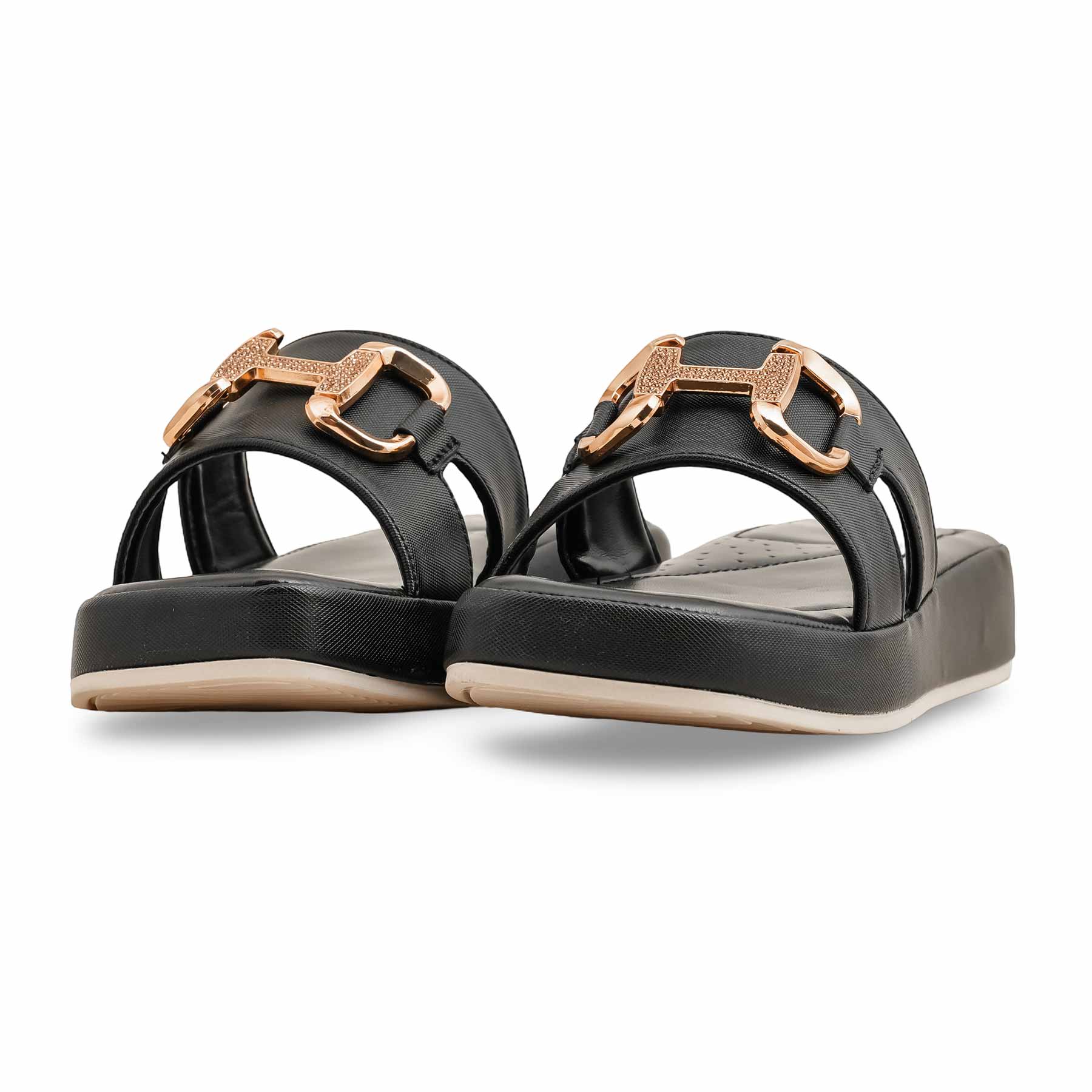 Black Formal Slipper For Ladies PU0426 - Image 3