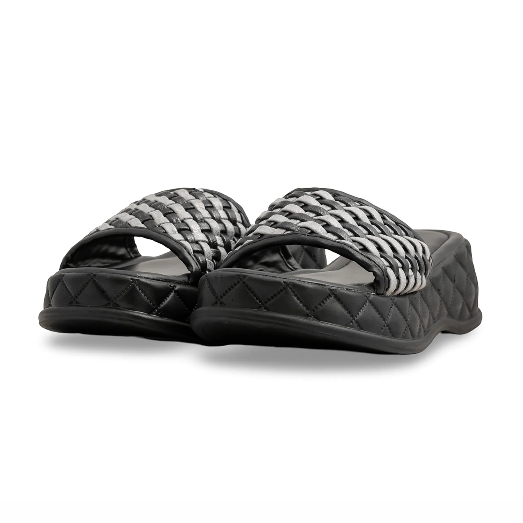 Black Formal Slipper For Ladies PU0561 - Image 3