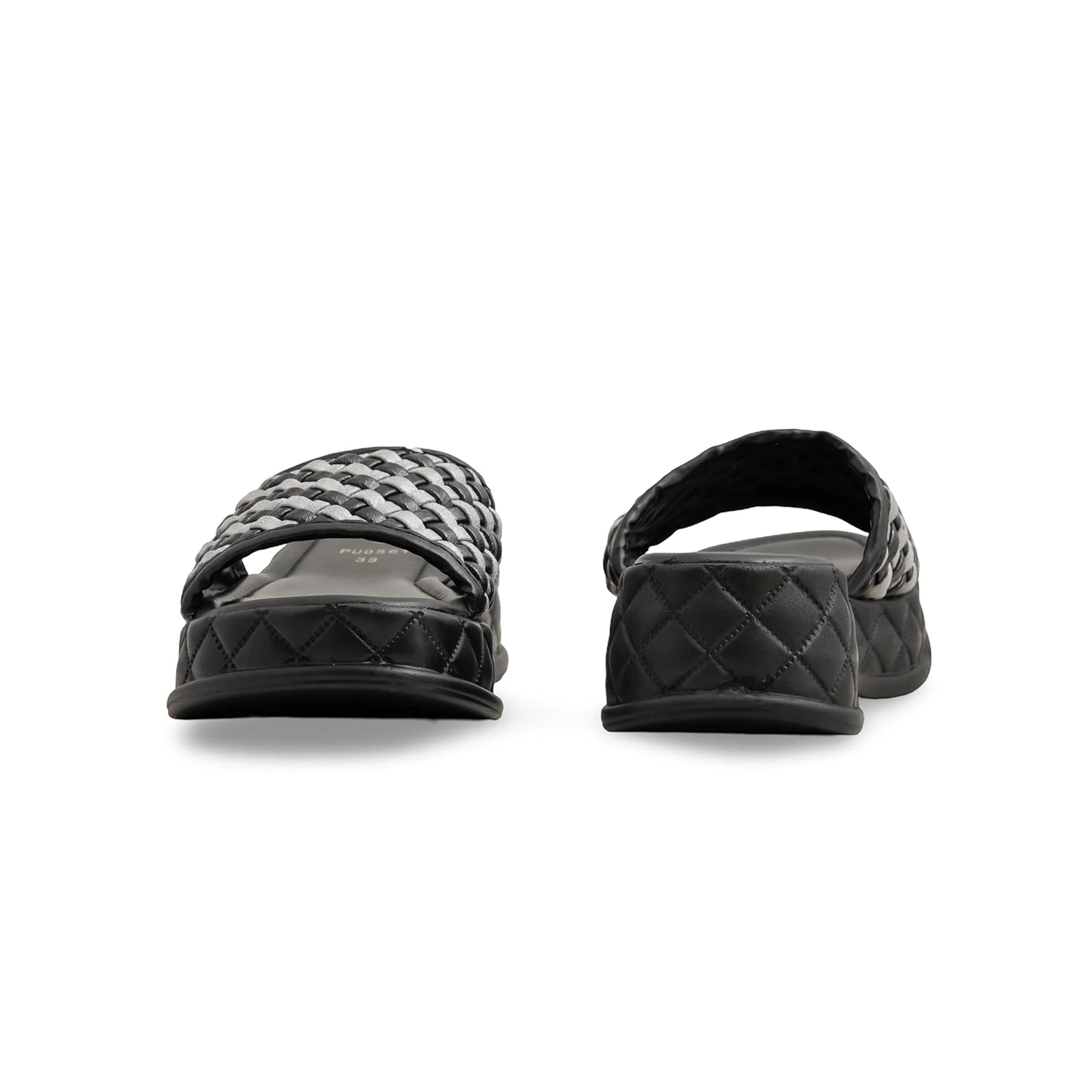 Black Formal Slipper For Ladies PU0561 - Image 4