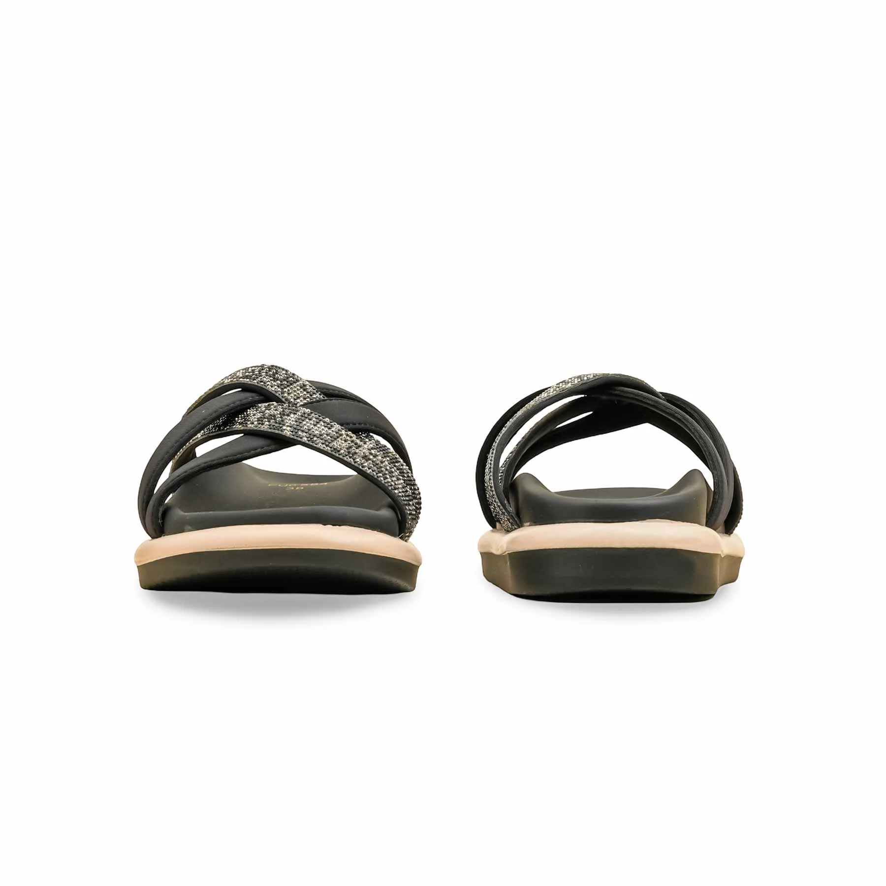 Black Formal Slipper For Ladies PU0584 - Image 4