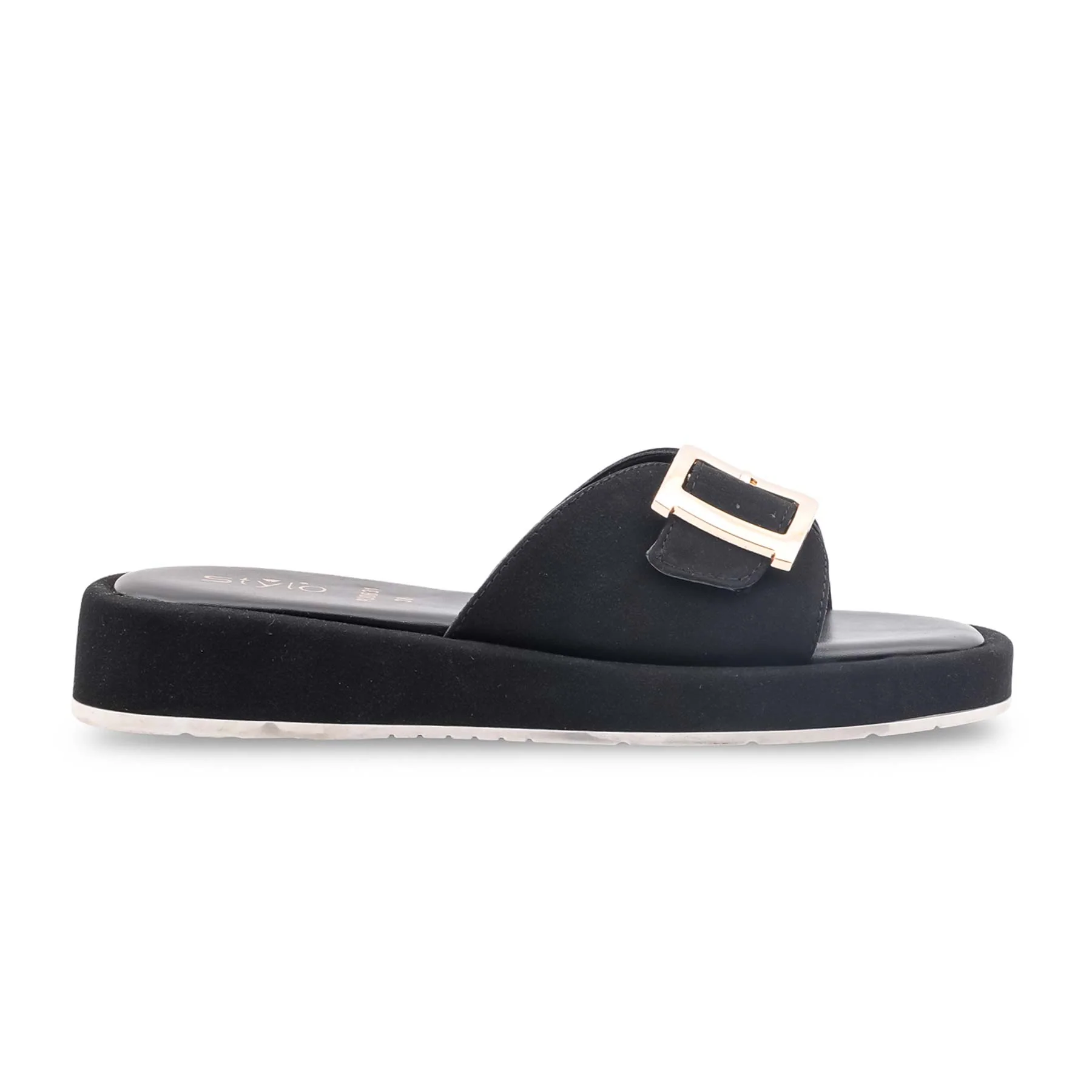Black Formal Slipper For Ladies PU0631 - Image 3