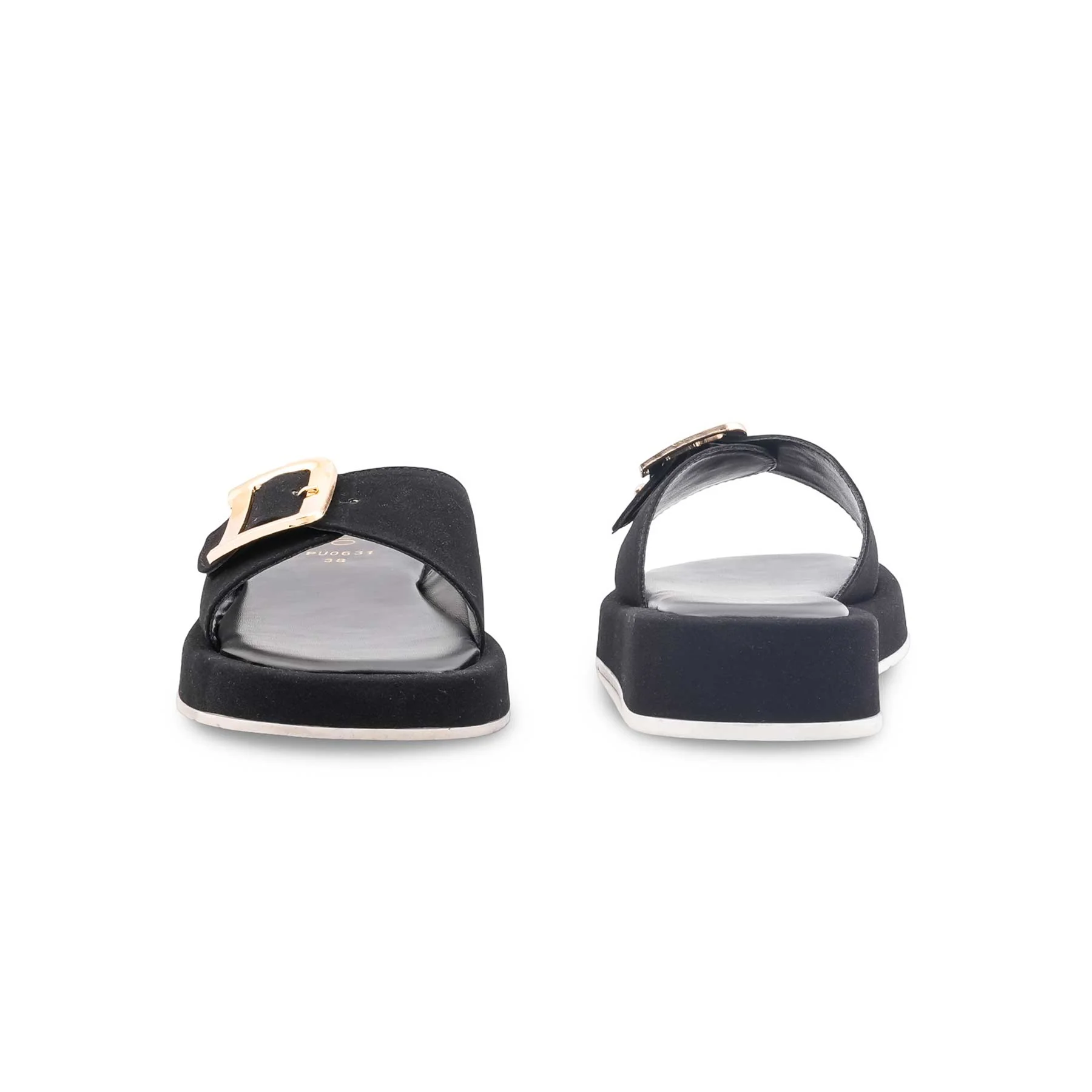 Black Formal Slipper For Ladies PU0631 - Image 5