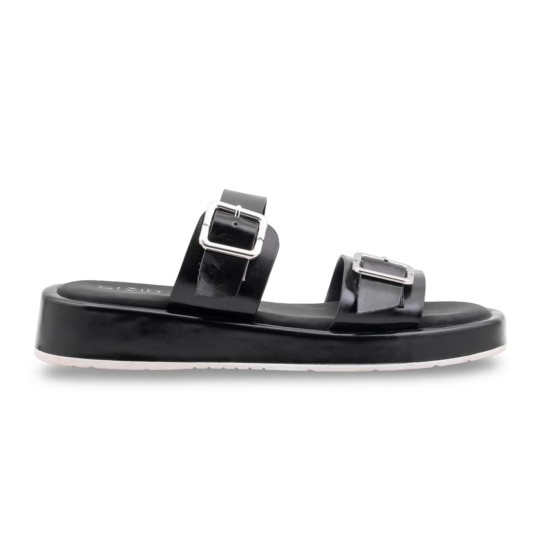 Black Formal Slipper For Ladies PU0632 - Image 2