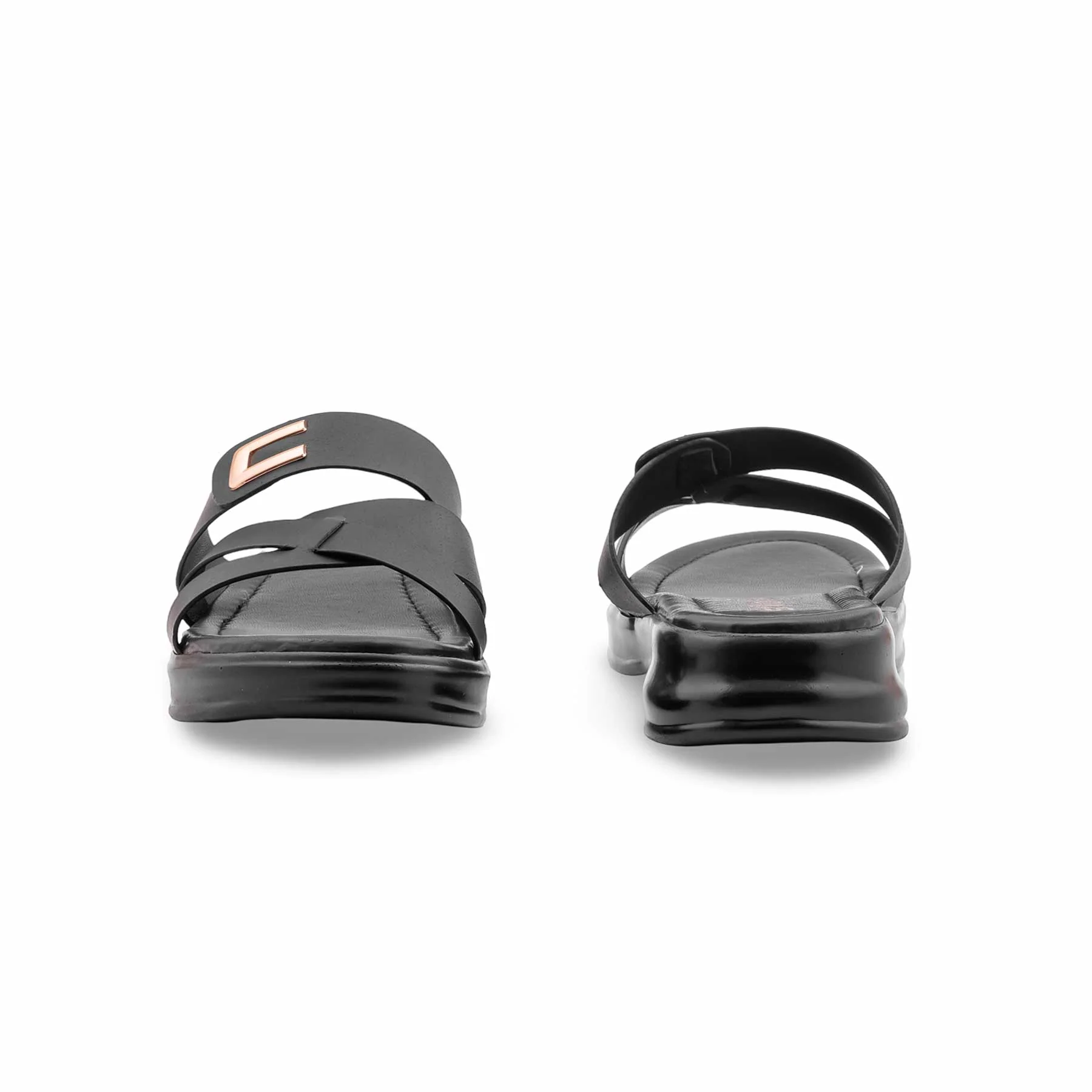 Black Formal Slipper For Ladies PU0651 - Image 3