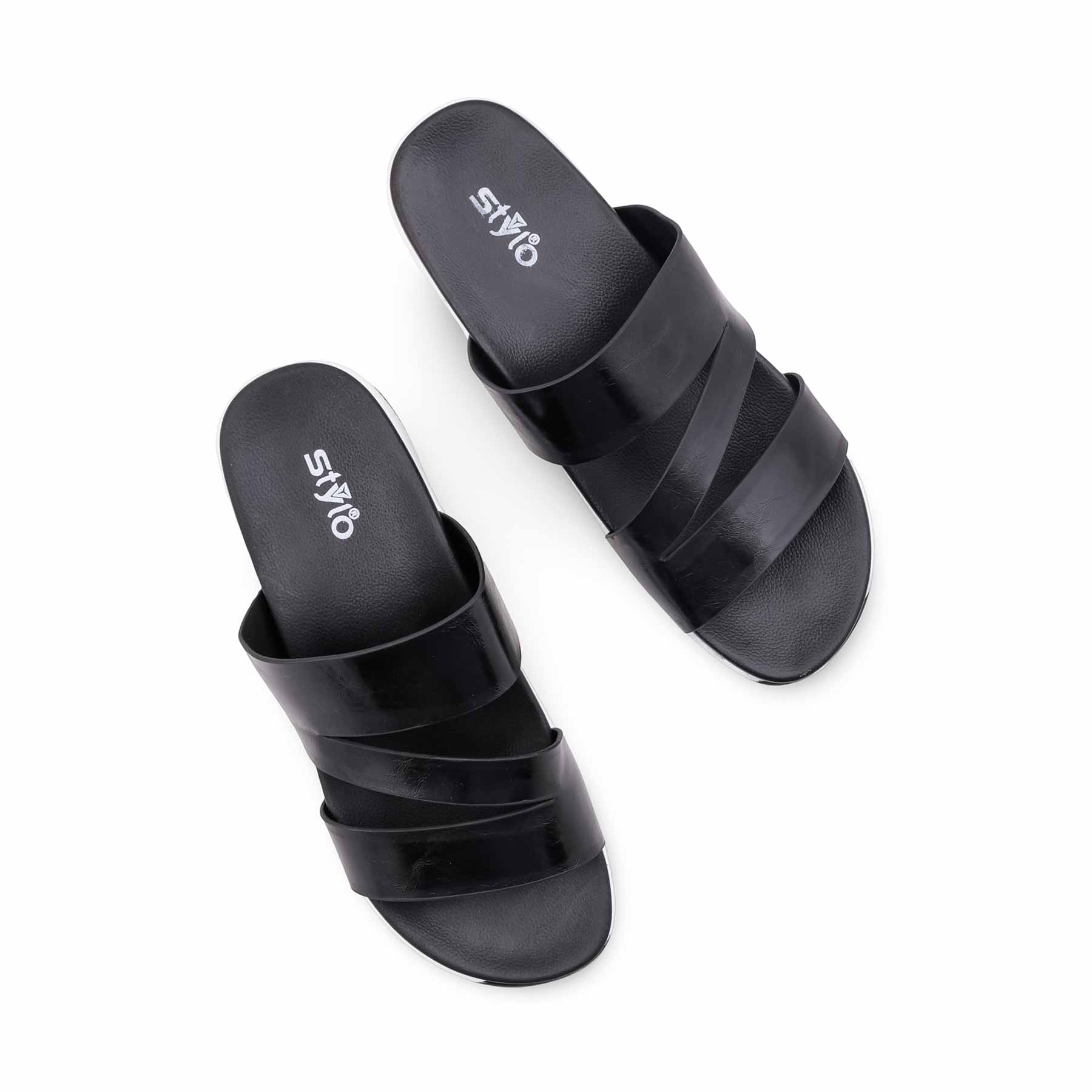 Black Formal Slipper For Ladies PU0859 - Image 5