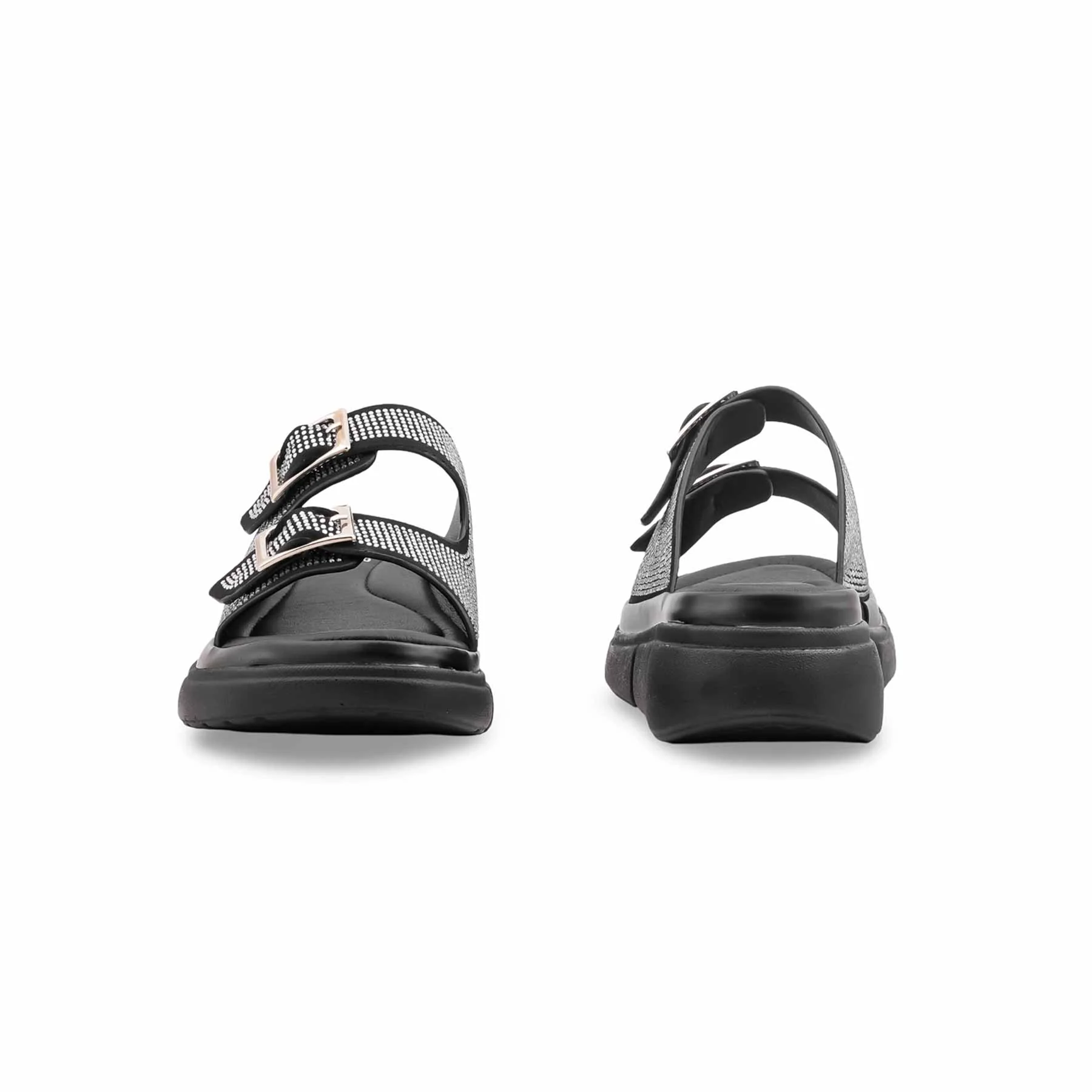 Black Formal Slipper For Ladies PU0880 - Image 4
