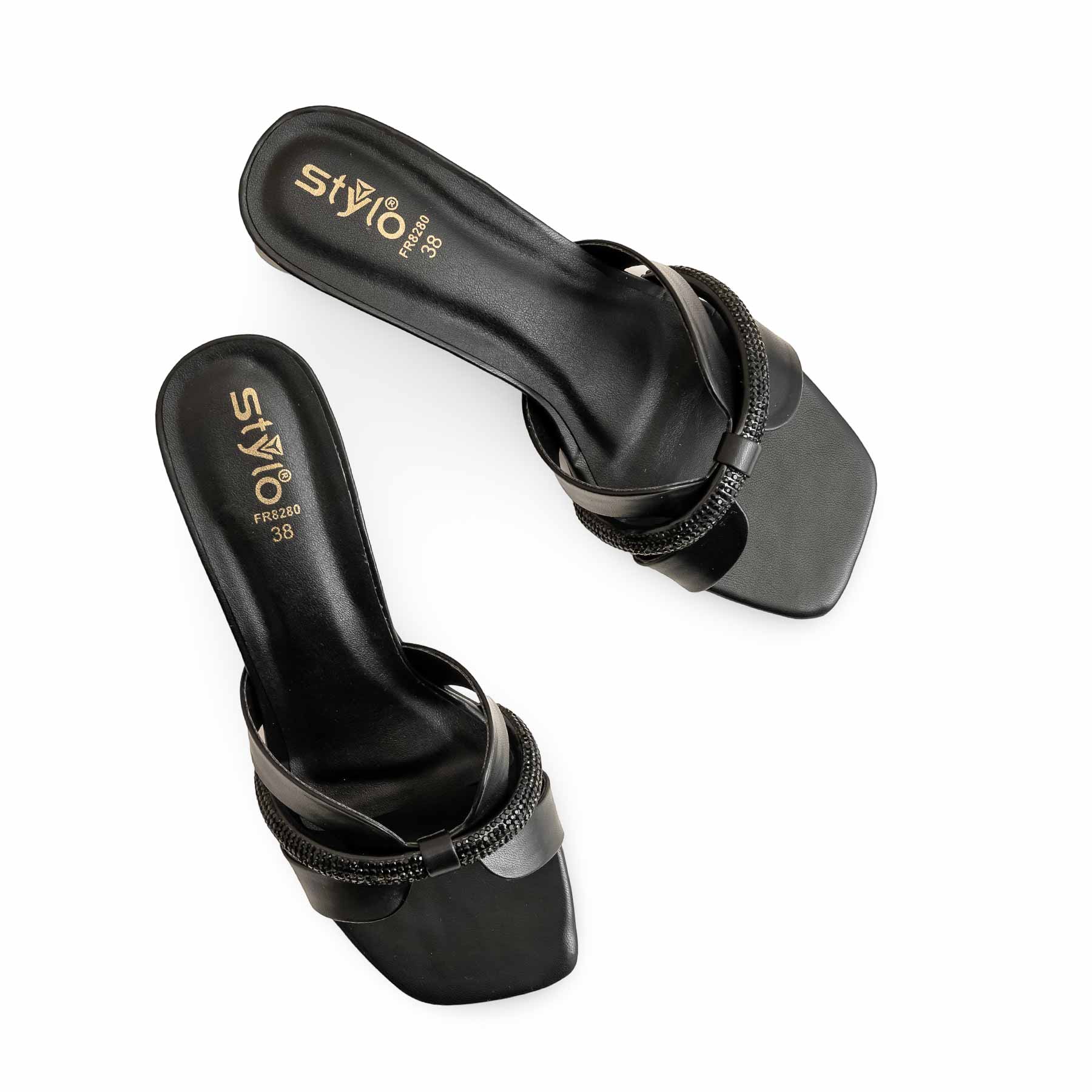 Black Formal Slipper For Women FR8280 - Image 5