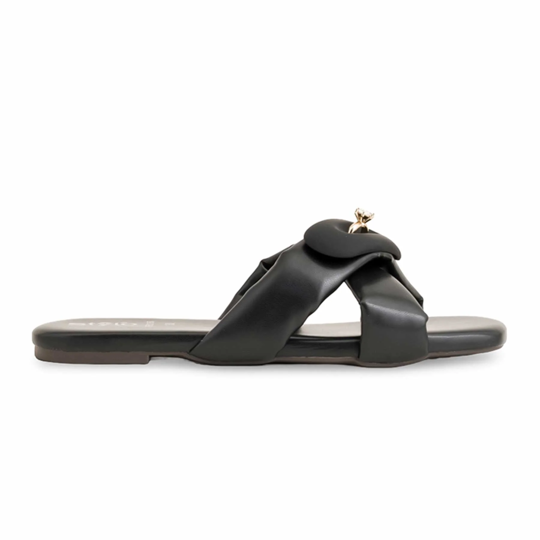 Black Formal Slipper For Women FR8296 - Image 2