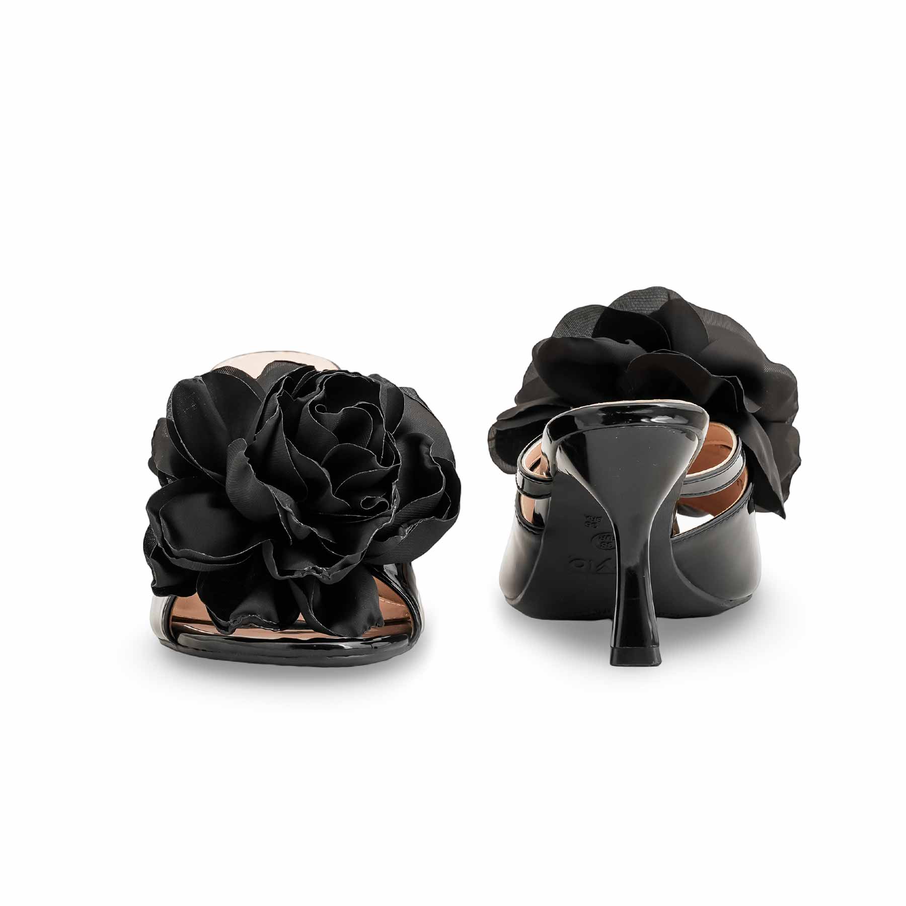 Black Formal Slipper For Women FR8299 - Image 4