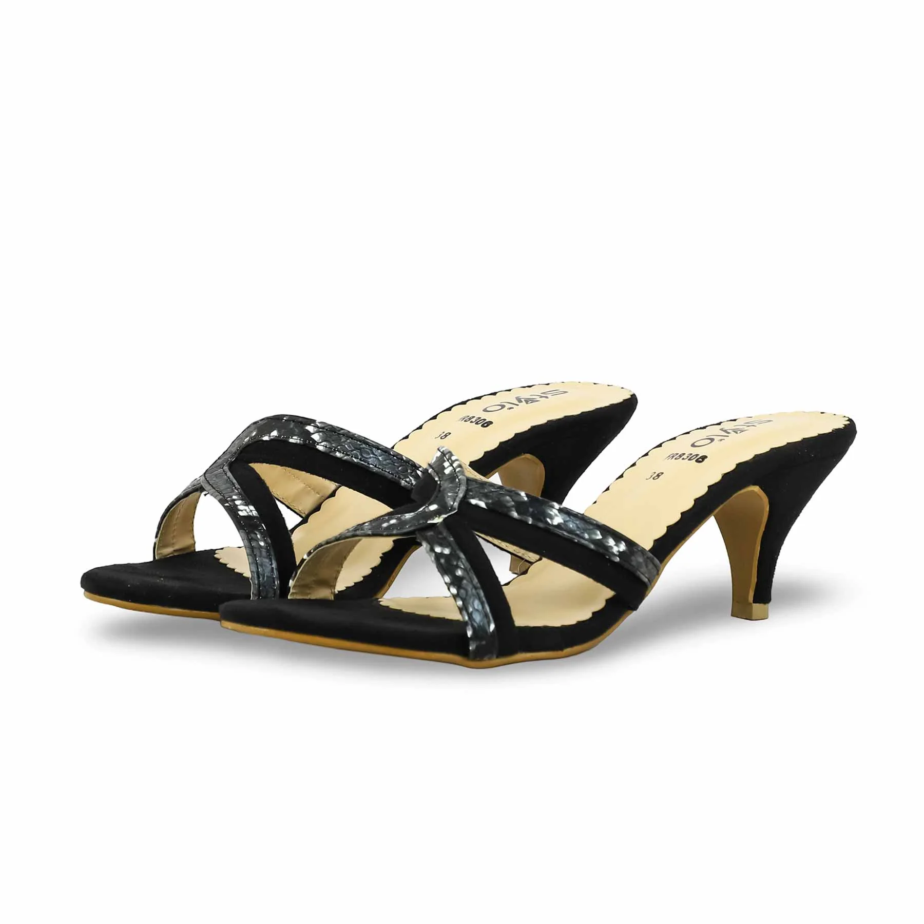 Black Formal Slipper For Women FR8306 - Image 3