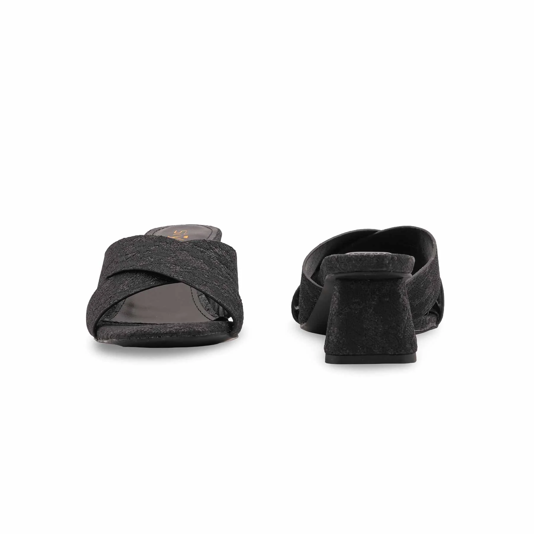 Black Formal Slipper For Women FR8446 - Image 4