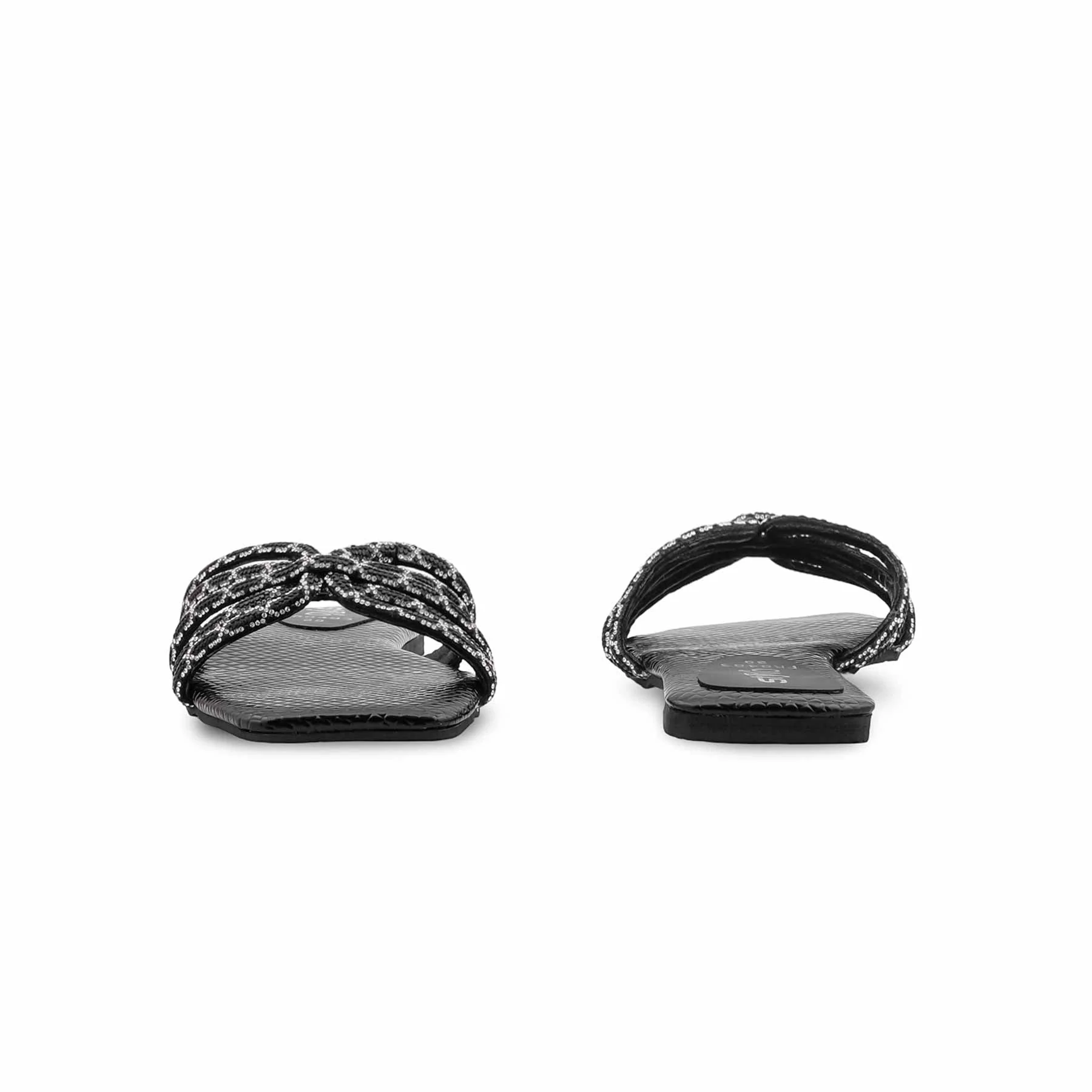 Black Formal Slipper For Women FR8485 - Image 4