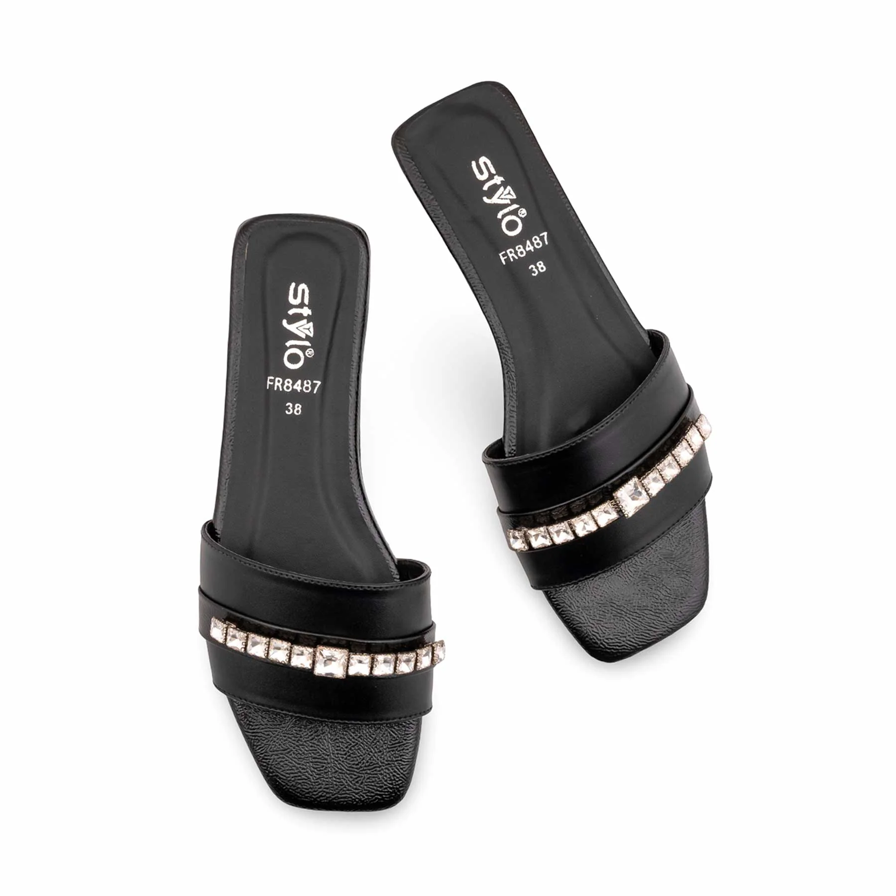 Black Formal Slipper For Women FR8487 - Image 5