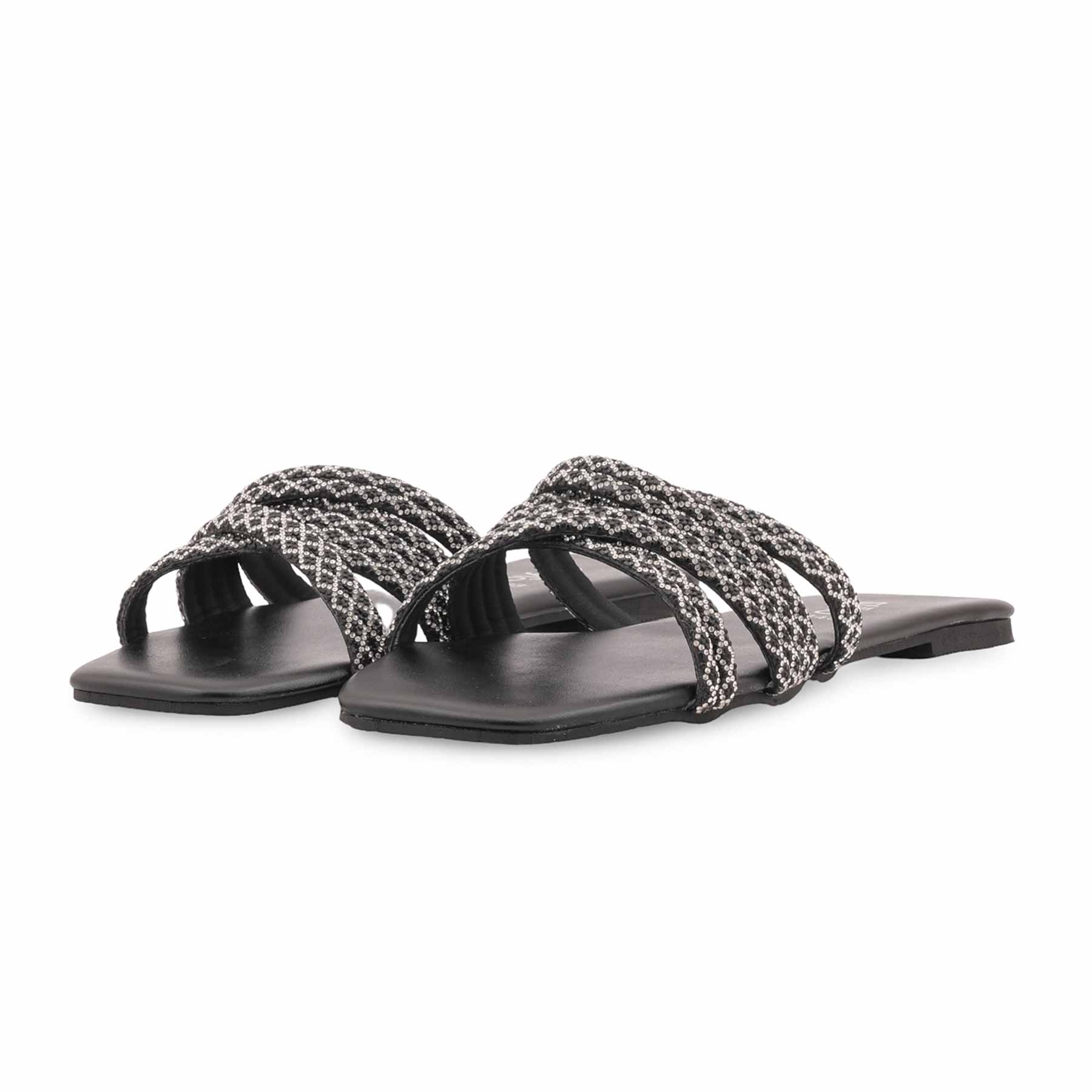 Black Formal Slipper For Women FR8488 - Image 3