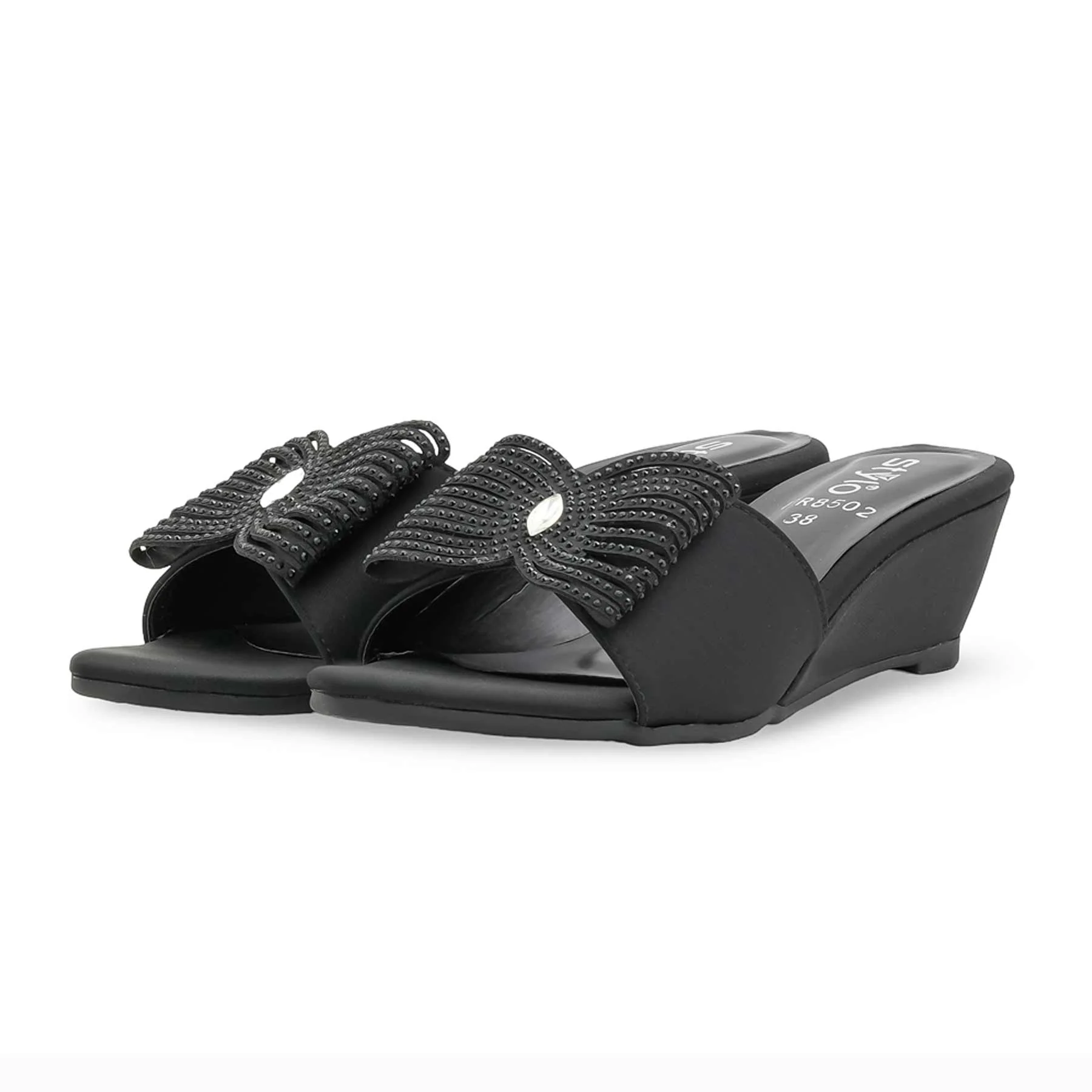 Black Formal Slipper For Women FR8502 - Image 3