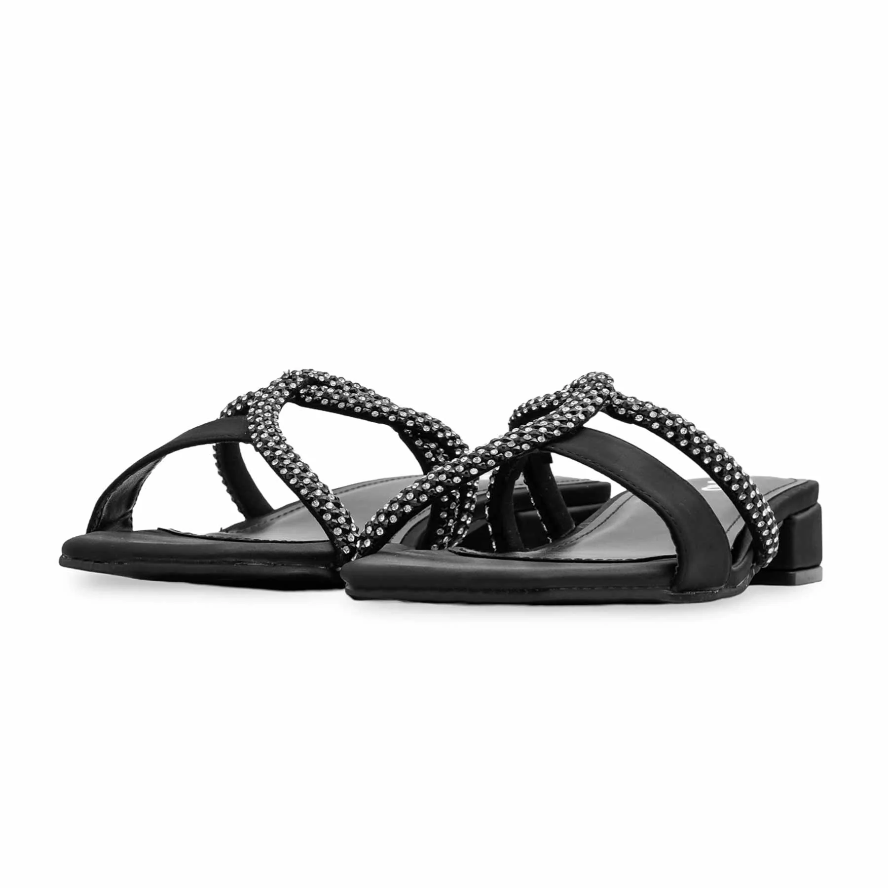 Black Formal Slipper For Women FRS007 - Image 3