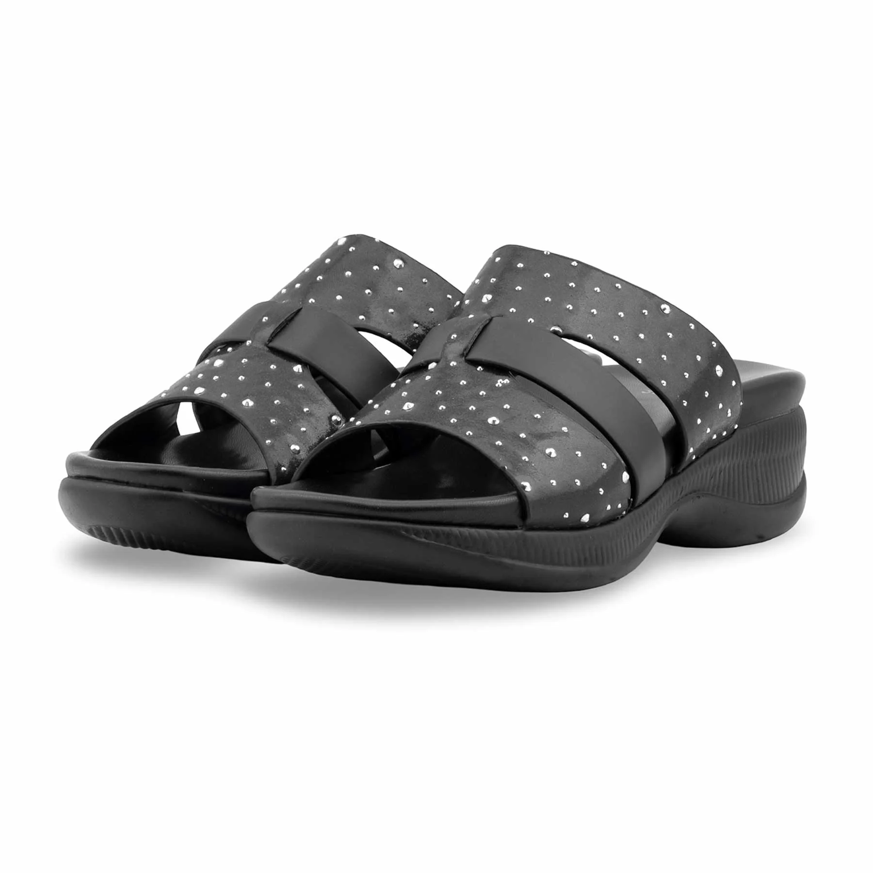 Black Formal Slipper For Women PU0627 - Image 3