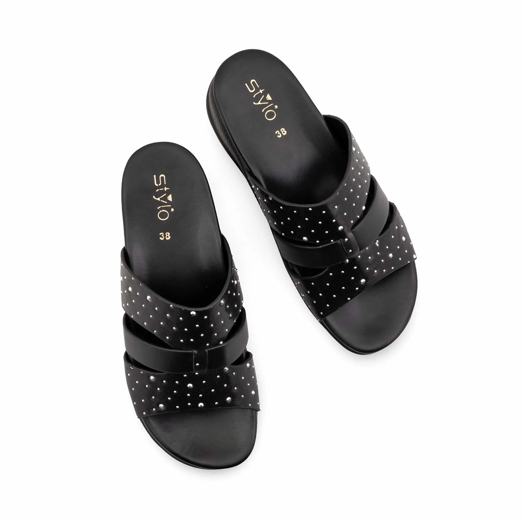 Black Formal Slipper For Women PU0627 - Image 5