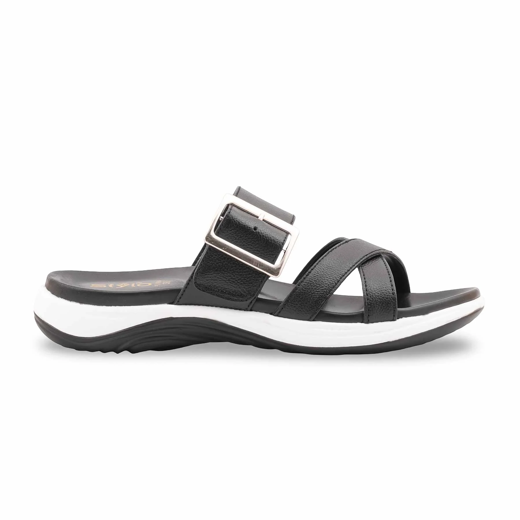 Black Formal Slipper For Women PU0686 - Image 2