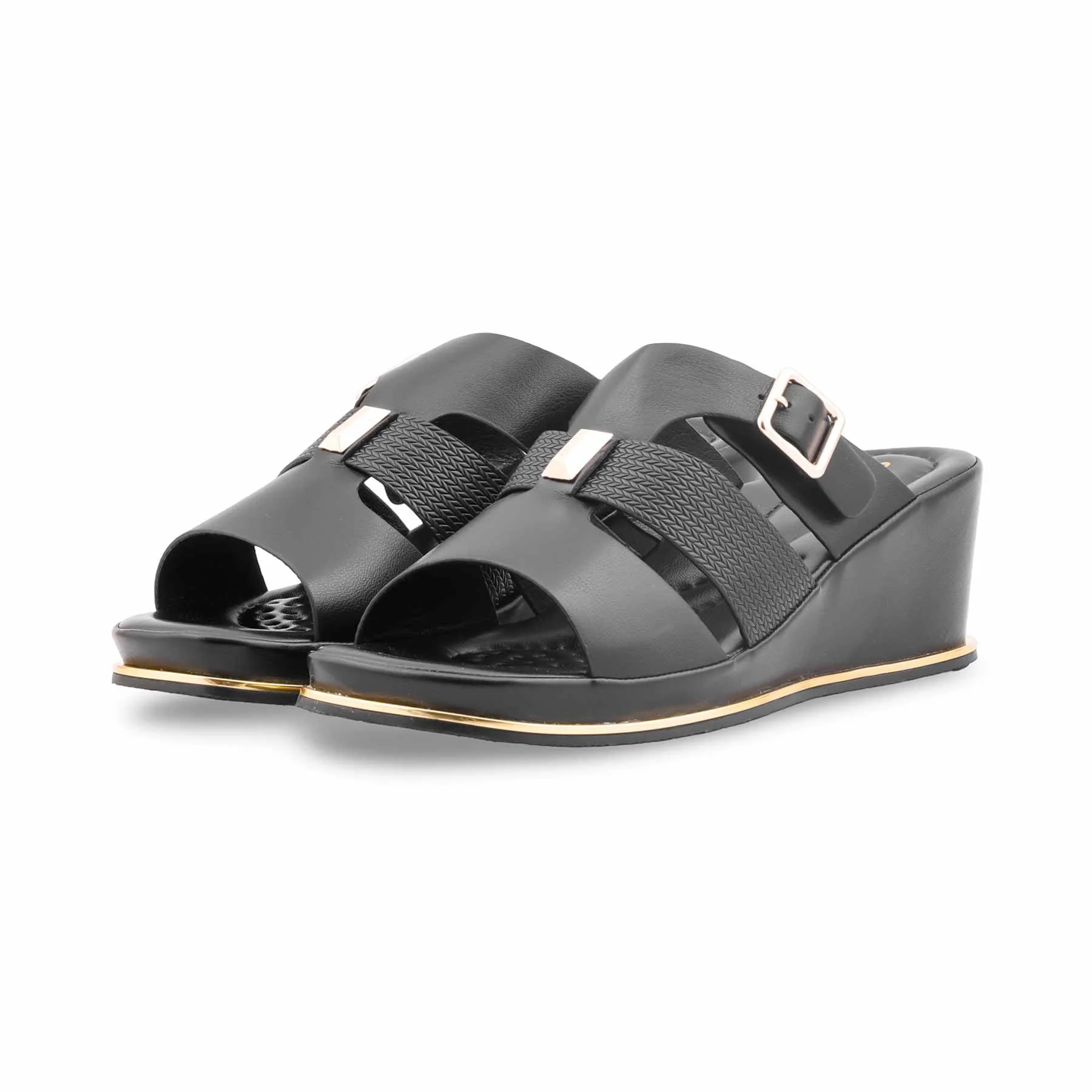 Black Formal Slipper For Women PU0734 - Image 3
